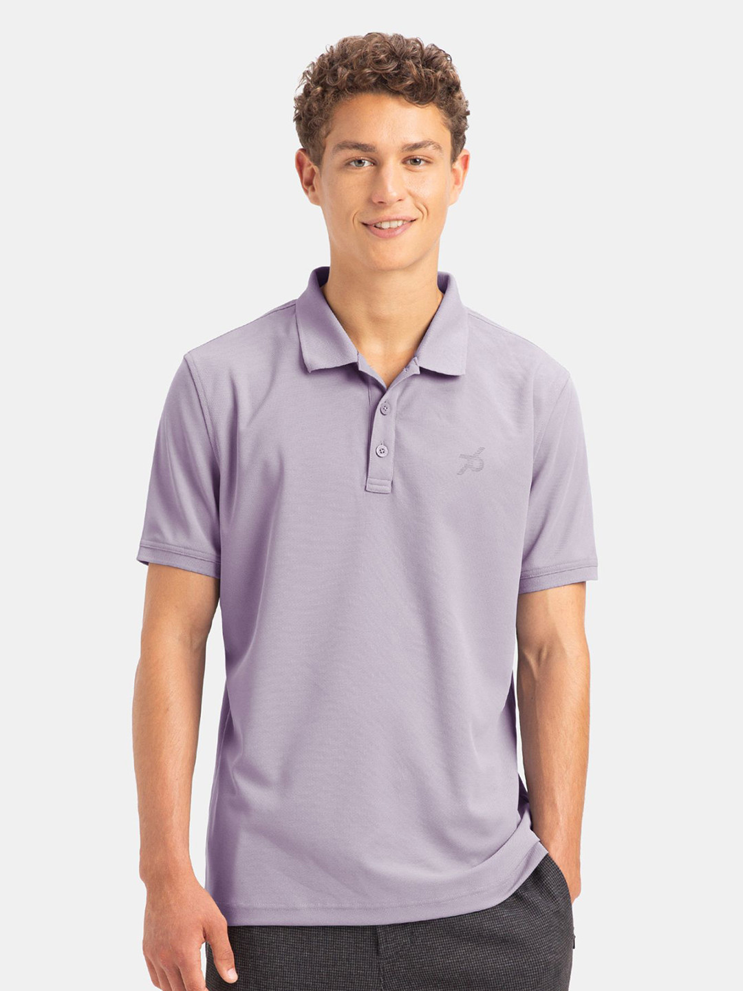 Jockey Microfiber Fabric Solid Polo T - Shirt with StayDry & StayFresh Technology - AM38