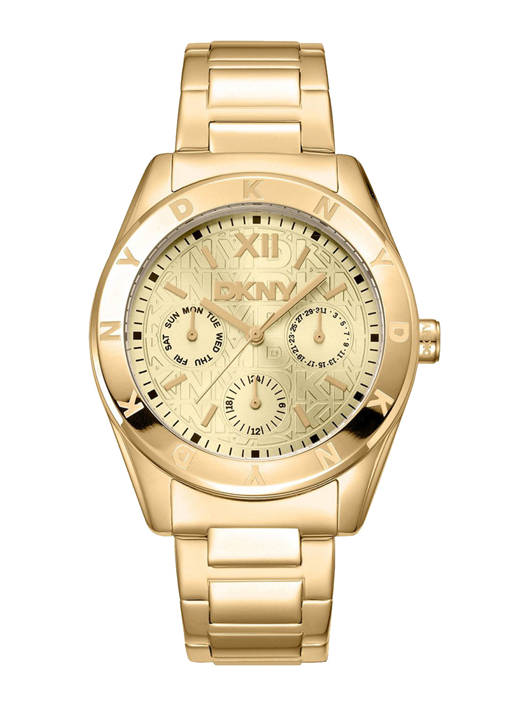 DKNY Chambers Multi Sport Women Bracelet Style Analogue Multi Function Watch DK1L015M0035