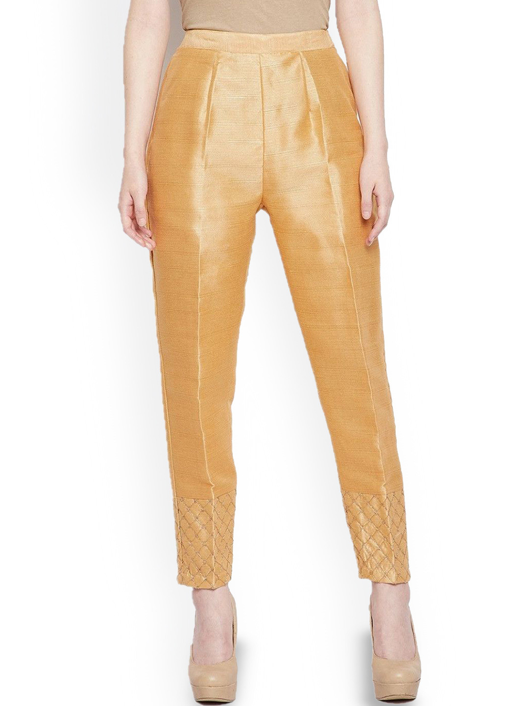 MIXFIT Women Embroidered Regular Fit Trousers