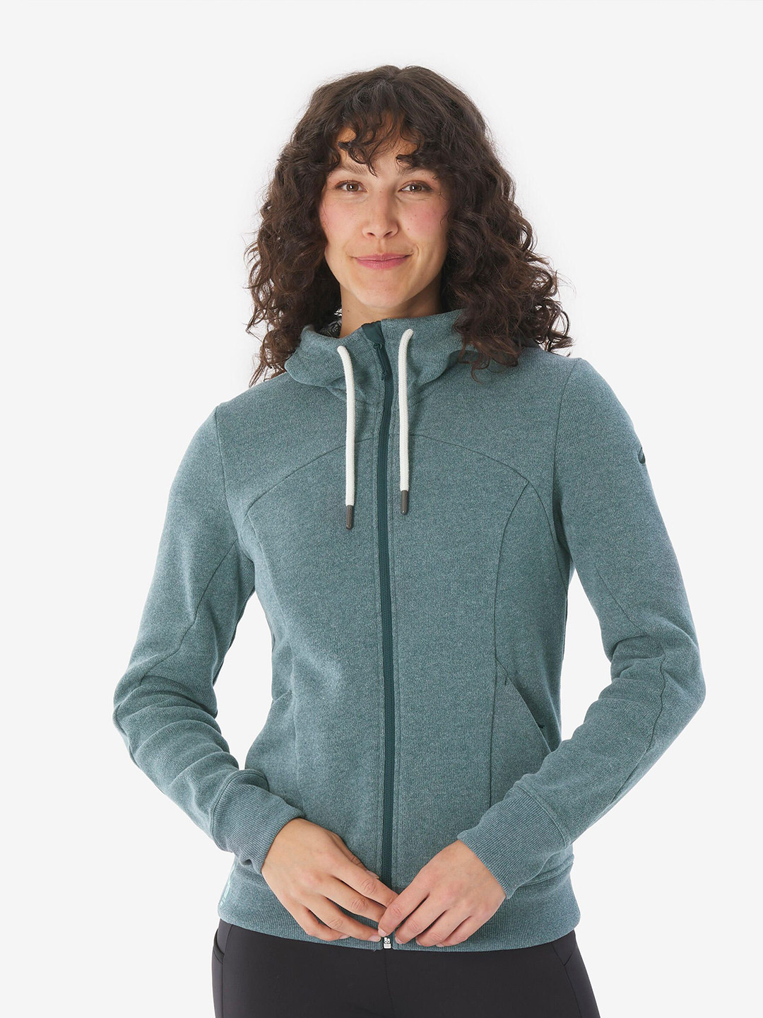 Decathlon NH500 Women Hooded Front-Open Sweatshirt