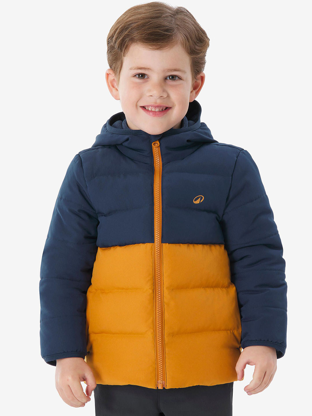 Decathlon QUECHUA Kids Hiking Sleeveless Padded Hooded Jacket