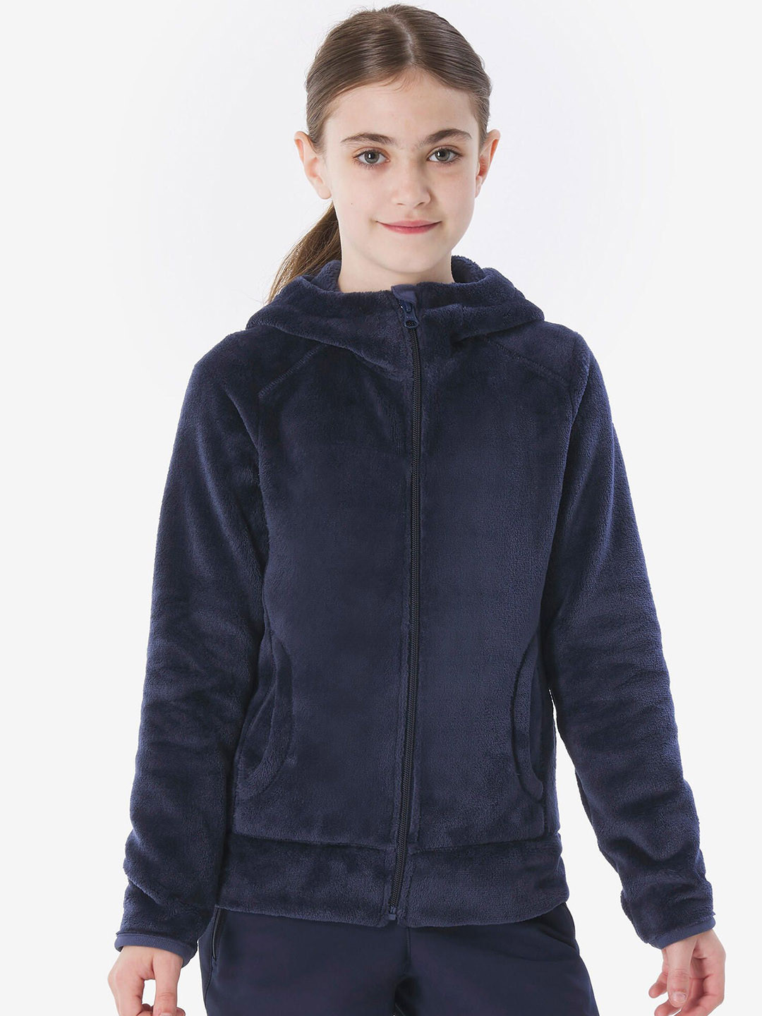 Decathlon QUECHUA Kids Blue Hiking Fleece Jacket