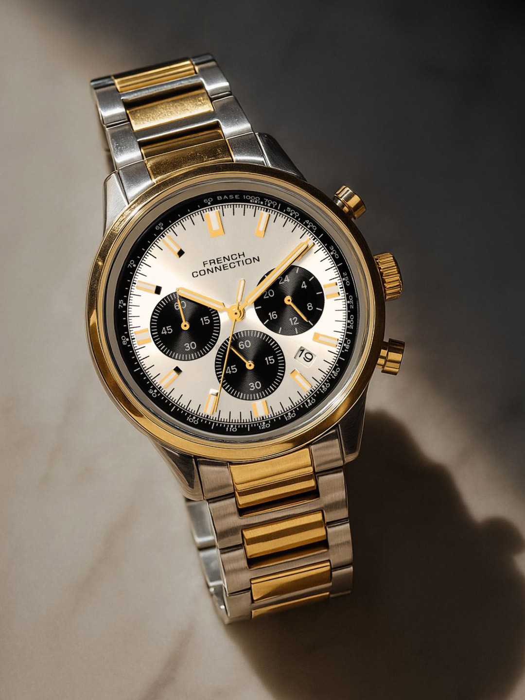 French Connection Chrontide Men Bracelet Style Straps Analogue Chronograph Watch FCN0120TM