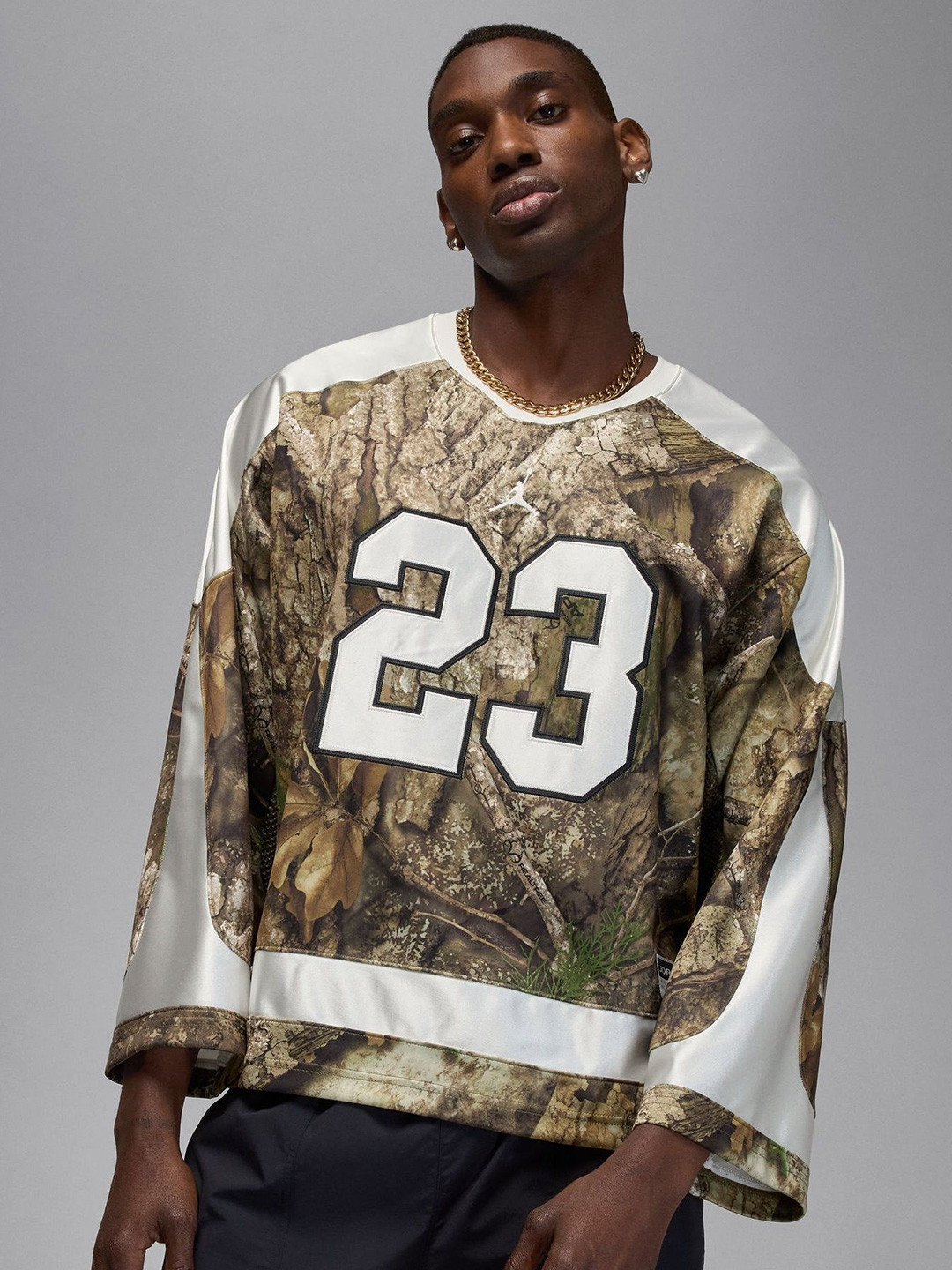 Nike Men Olive Jordan Brooklyn Realtree Hockey Jersey