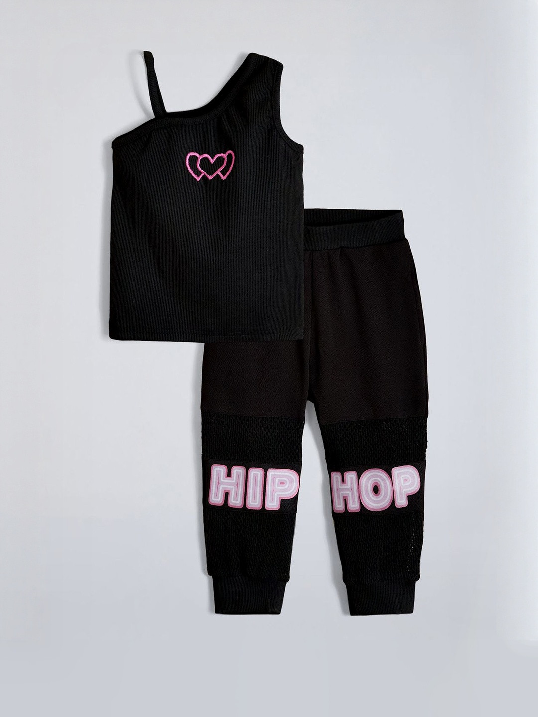 Hopscotch Girls 2 Piece Hip Hop Street Style Joggers Clothing Set
