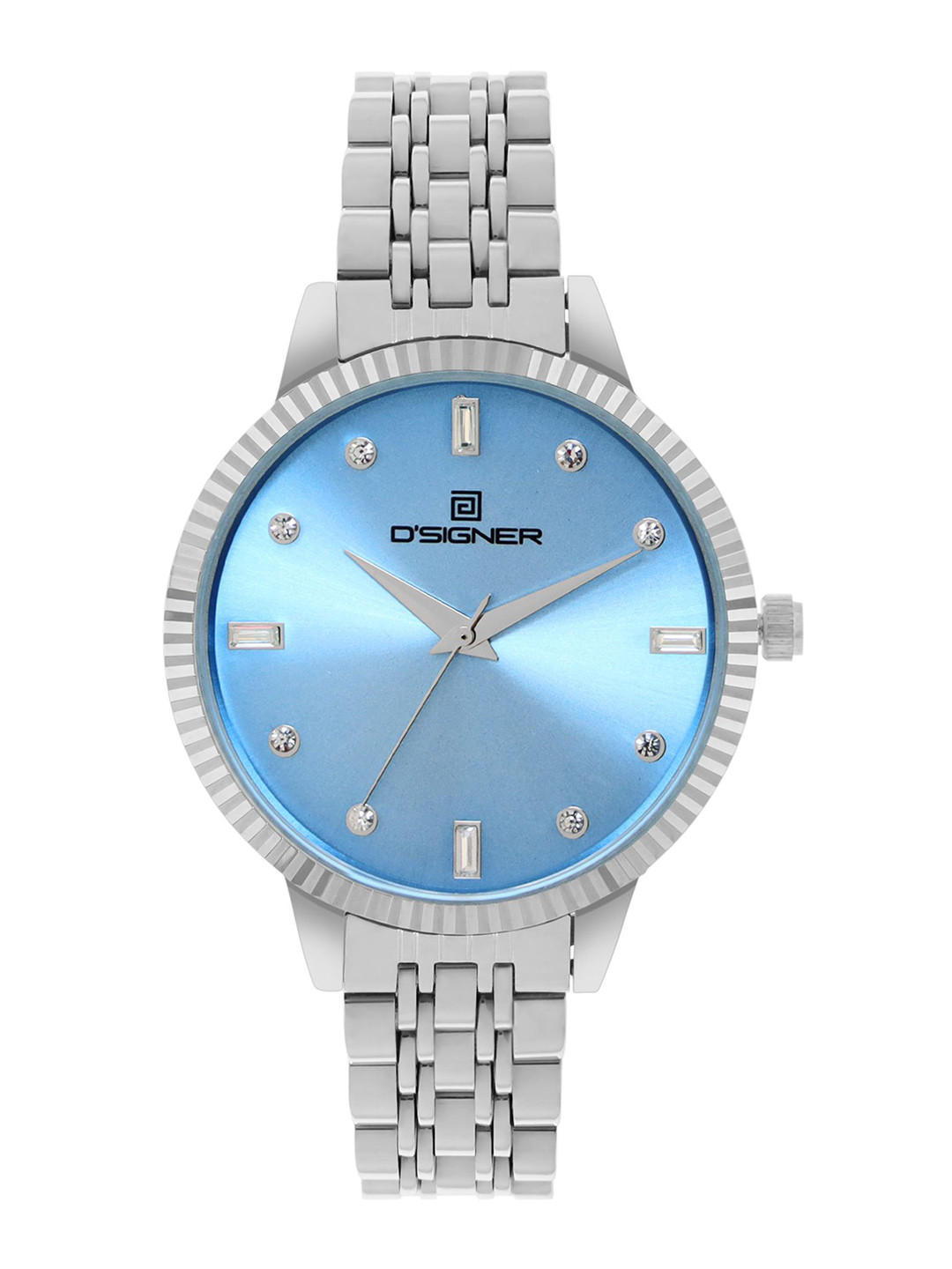 D'SIGNER Butterfly Clasp Women Embellished Dial Bracelet Style Analogue Watch 853SM.5L