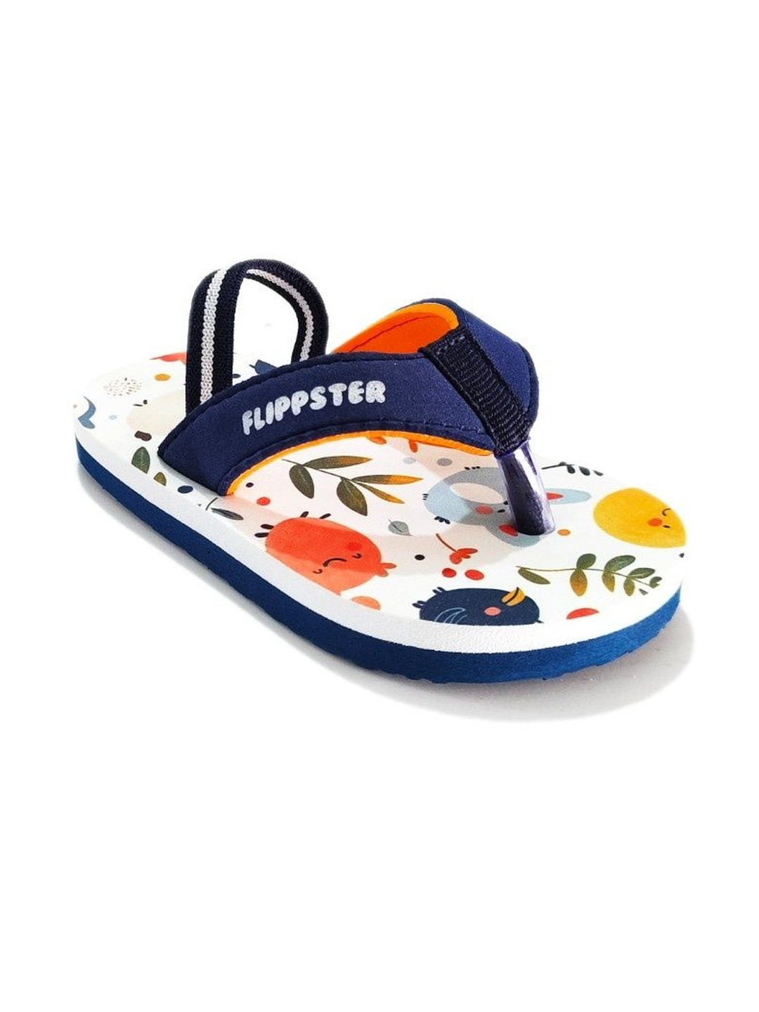 FLIPPSTER Kids Printed Navy Blue Summer Casual Flipflops