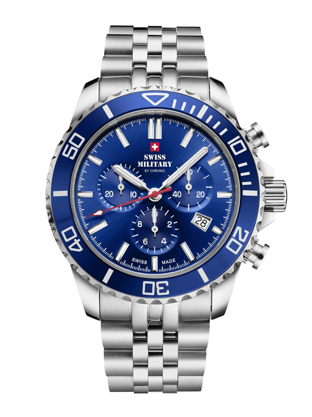 Swiss Military by Chrono Men Swiss Made Sports Chronograph Quartz Watch SM34103.02