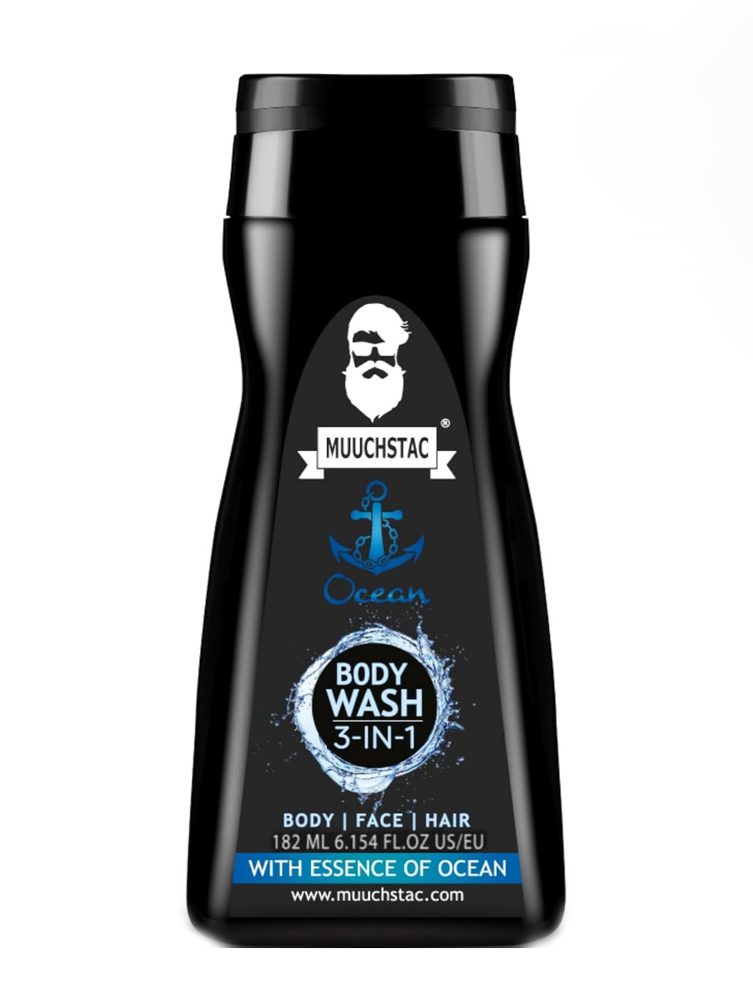 MUUCHSTAC Ocean 3-In-1 Body Wash with Aloe Vera & Menthol - 182 ml