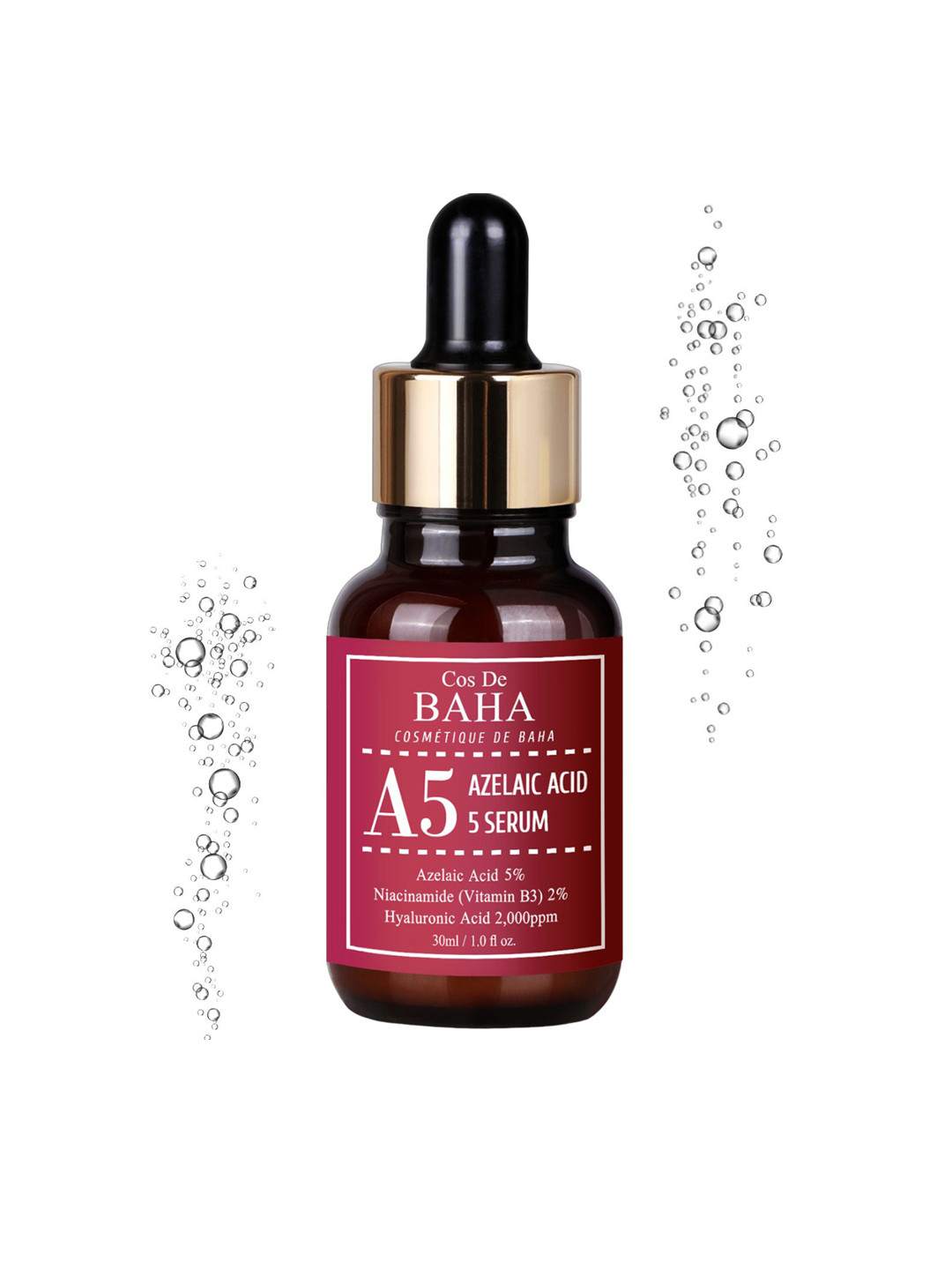 Cos de Baha 5% Azelaic Acid Face Serum With Niacinamide & Hyaluronic Acid - 30 ml