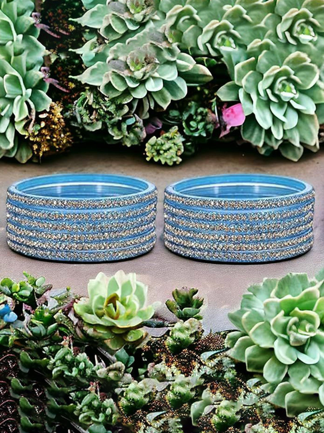 THE COMFORT Women Set Of 12 Zircon Studded Bangle