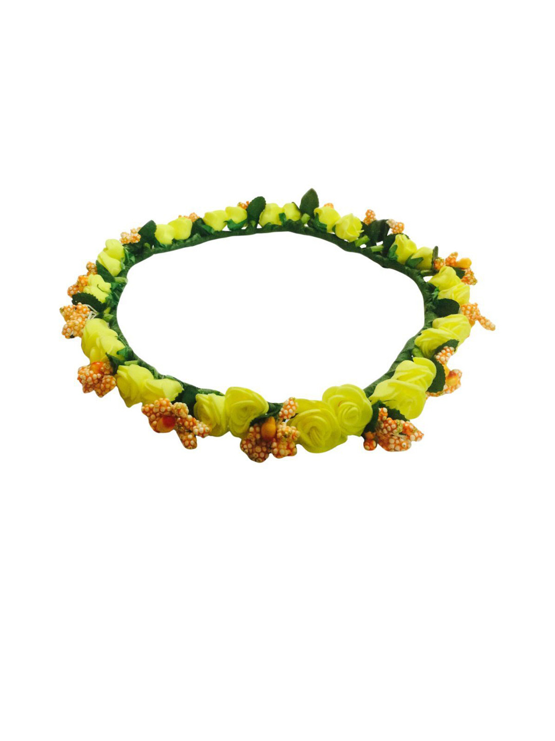 Loops n knots Stainless Steel Sheeshphool Floral Tiara Crown Head Jewellery