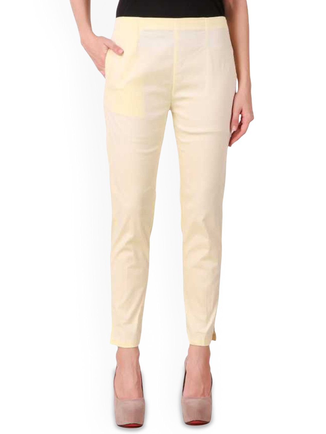 MIXFIT Women Slim Fit Cigarette Trousers