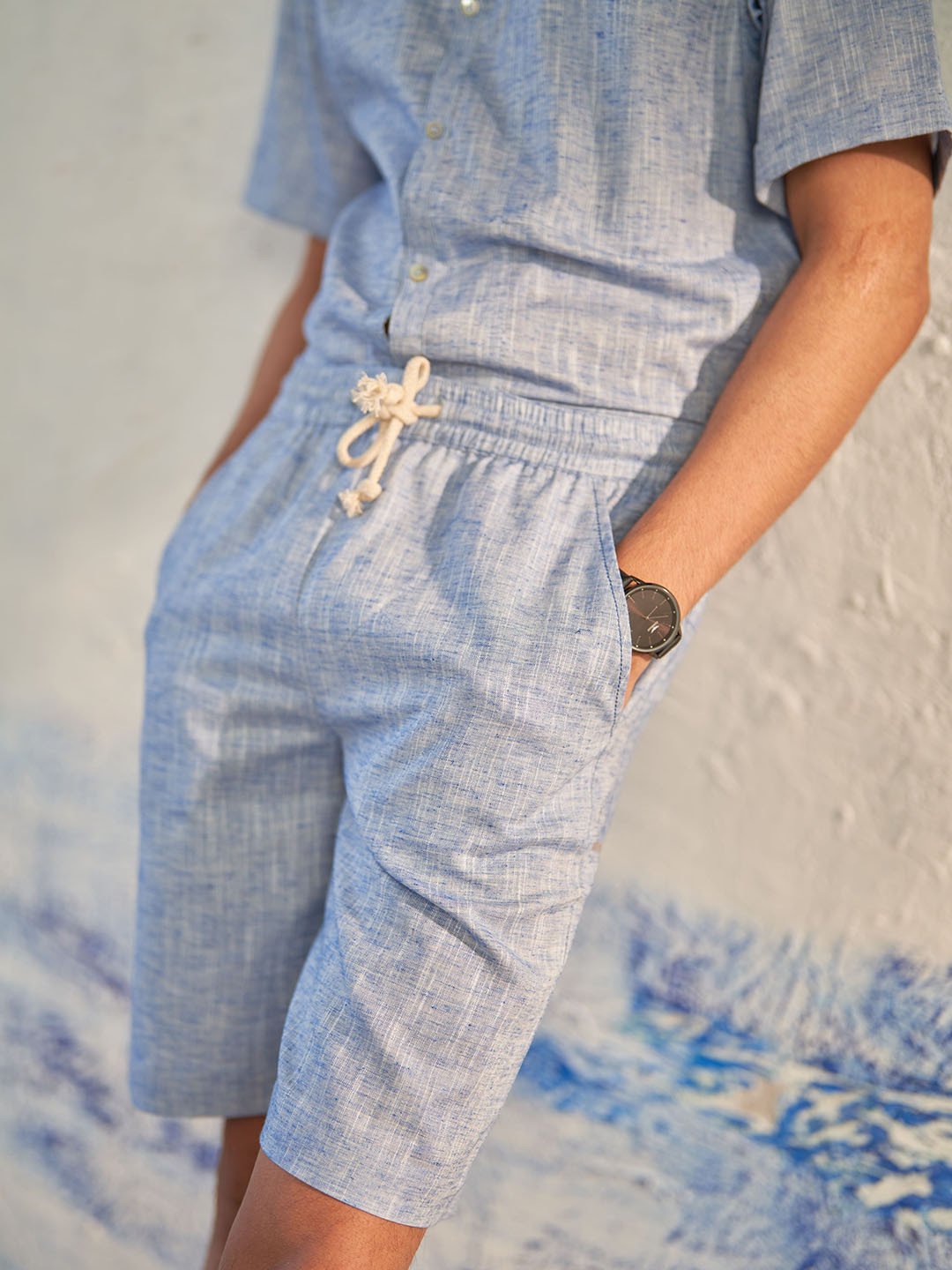 Canoopi Cedar Men Self Design Regular Fit Outdoor Cotton Regular Shorts