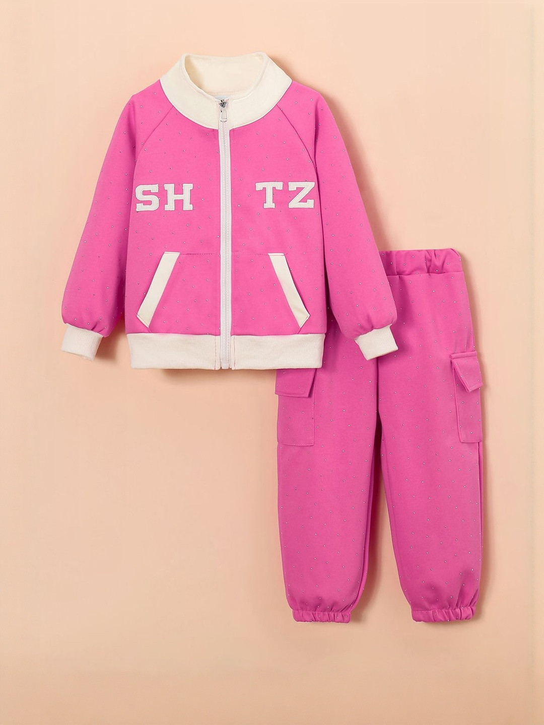 Hopscotch Girls 2 Piece Varsity Club Jacket & Joggers
