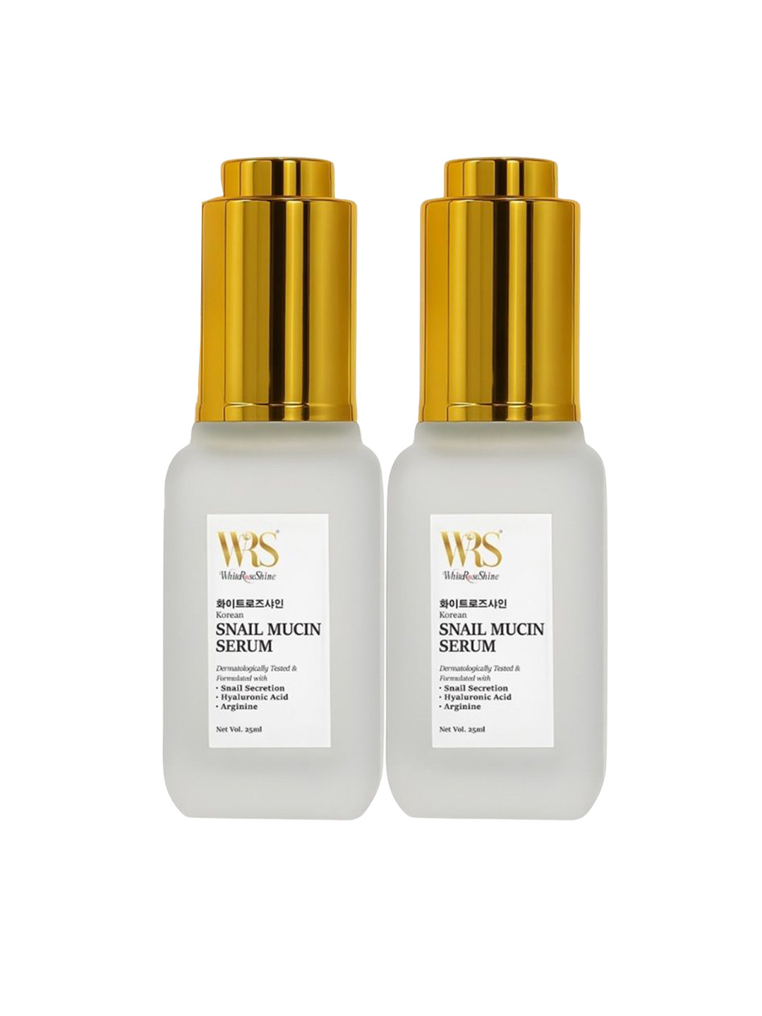 WHITEROSESHINE Set Of 2 Korean Snail Mucin Serum- 25 ml Each