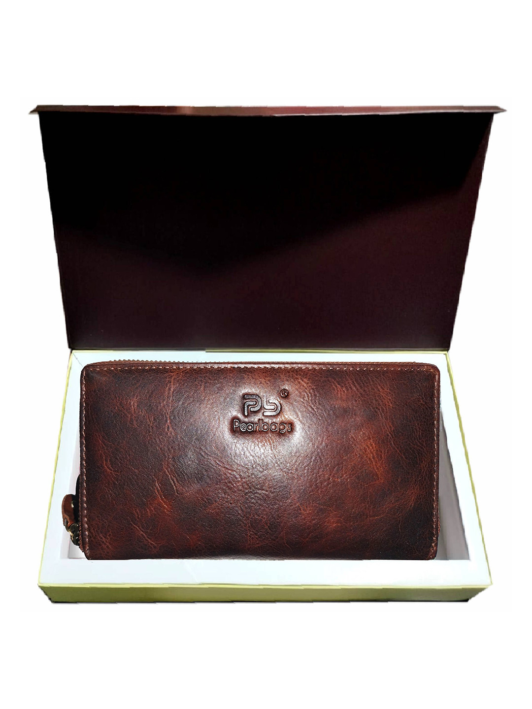 PB Pearlbags Women Genuine Leather 8 Card Slots Wallet