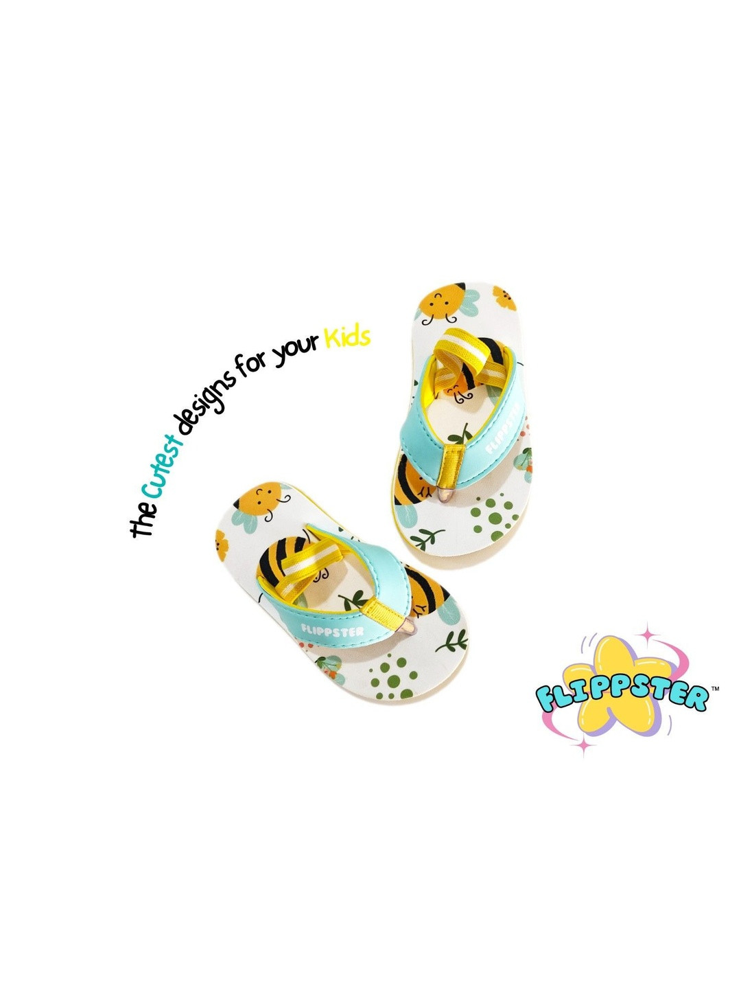 FLIPPSTER Kids Floral Print Flip Flops