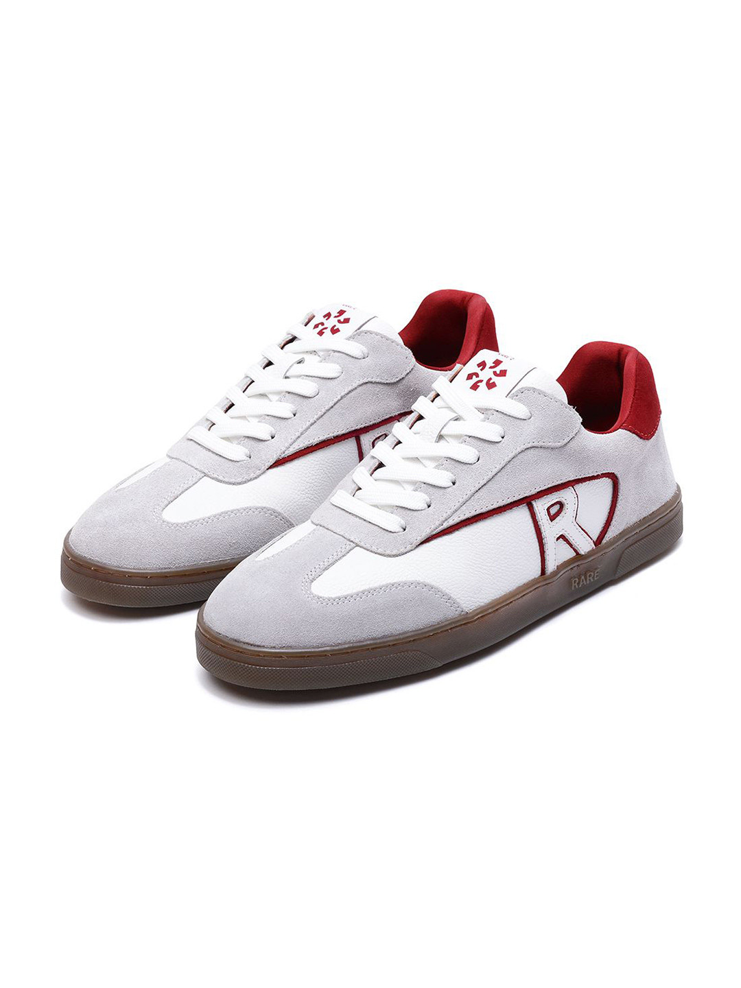 RARE RABBIT Men Colourblocked Leather Lace-Up Sneakers Shoes