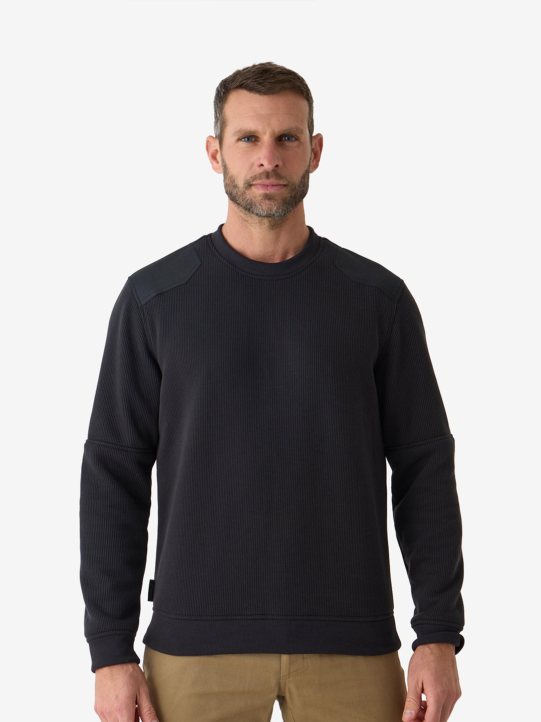 Decathlon Men Striped Commando 500 Pullover Sweater
