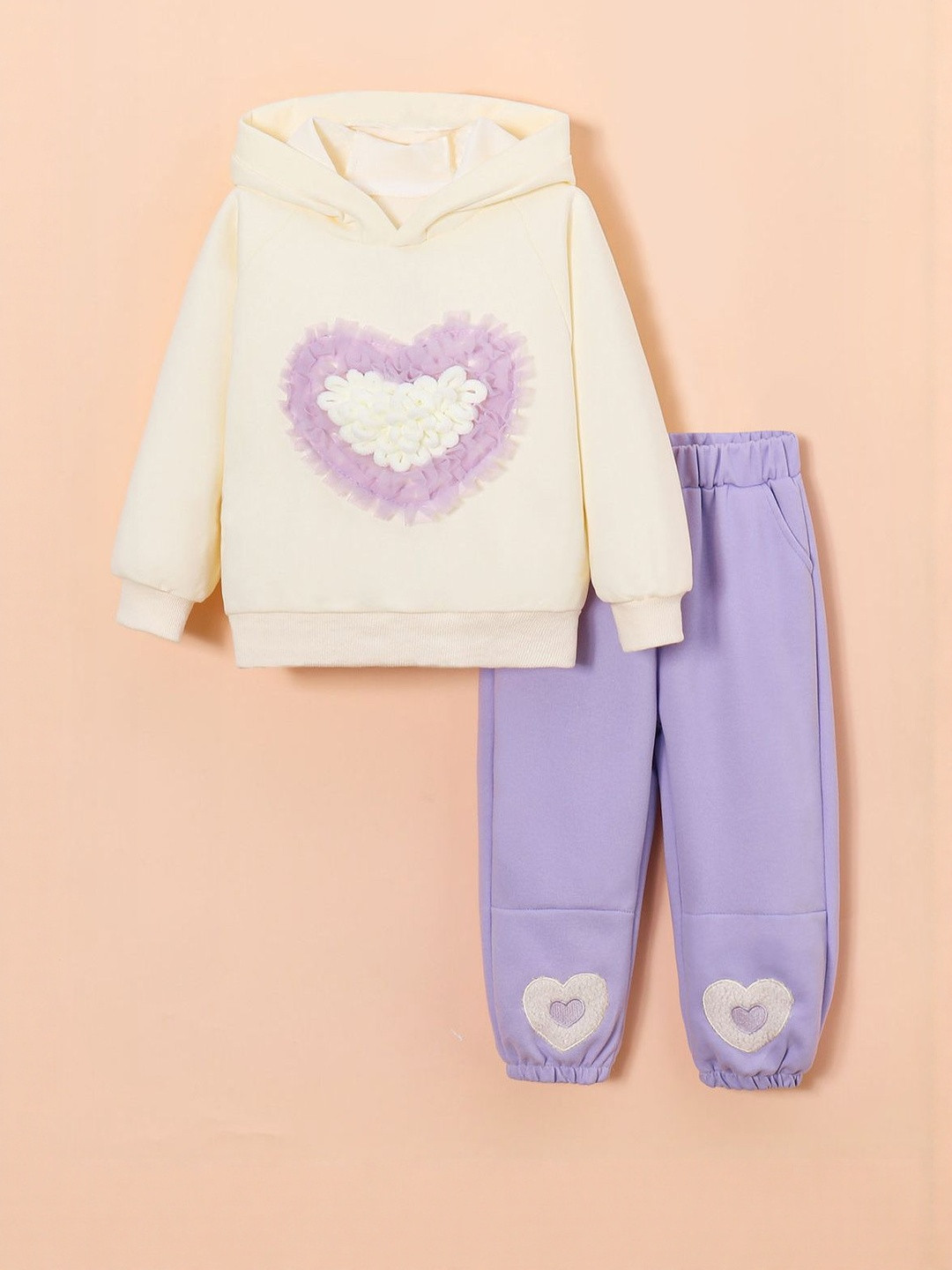 Hopscotch Girls 2 Piece Fluffy Cloud Comfort Jogger Set
