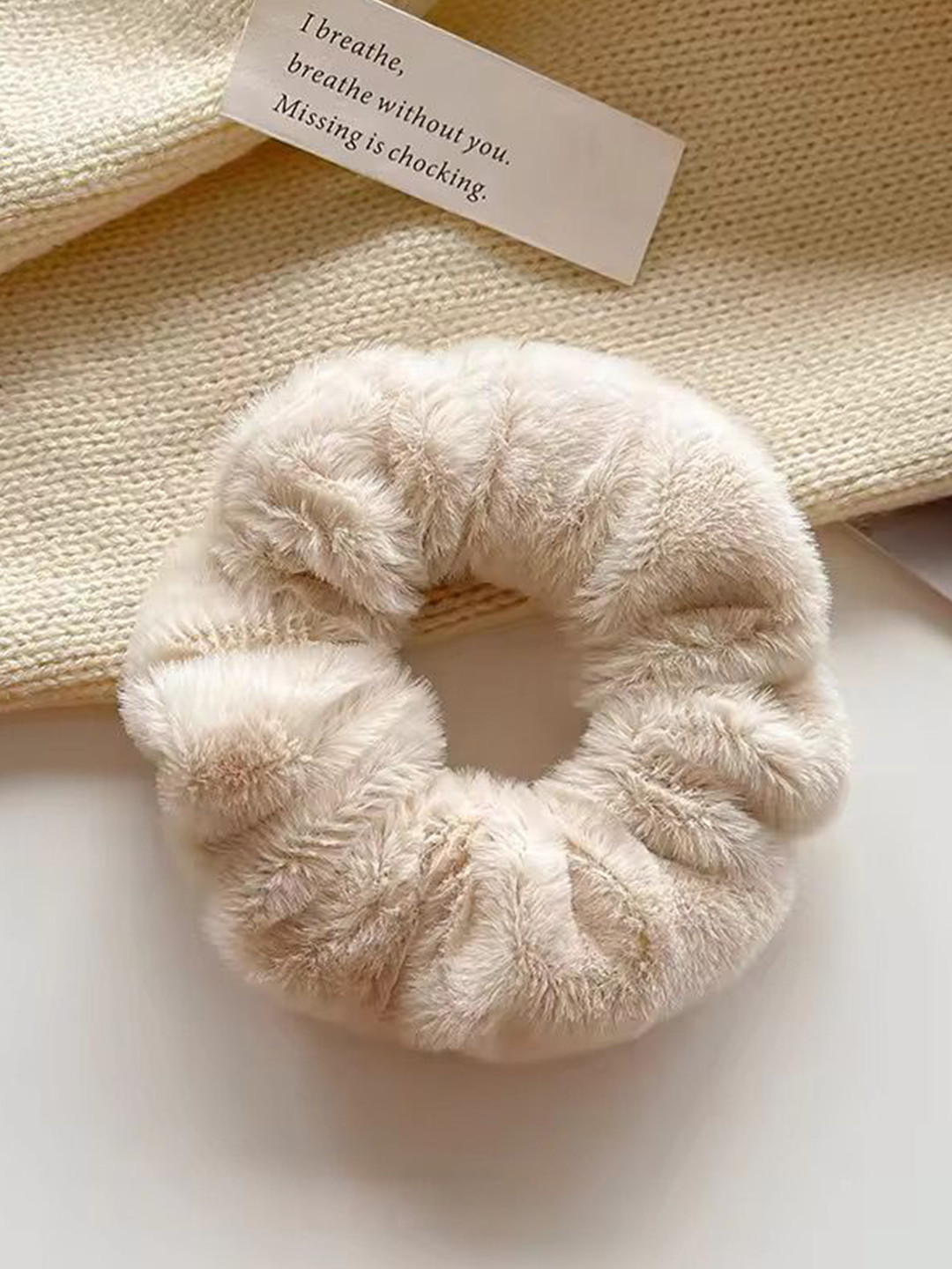 Radhya Accessories Women Set of 2 Cozy Puff Scrunchies