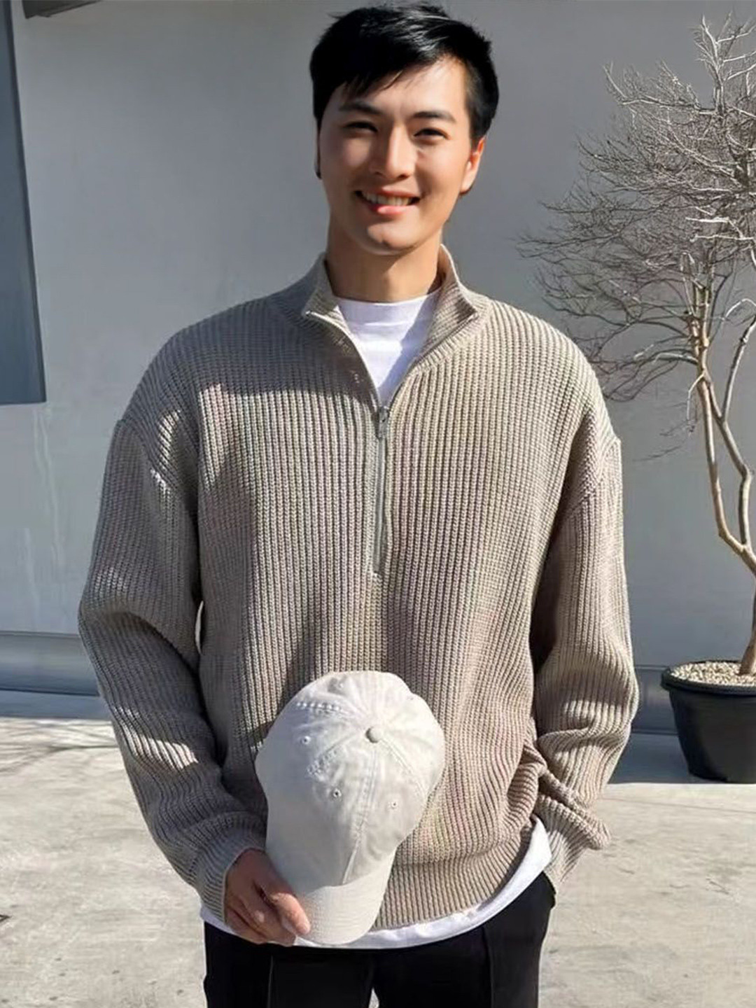 StyleCast Grey Color Trendy Sweatshirt For Men