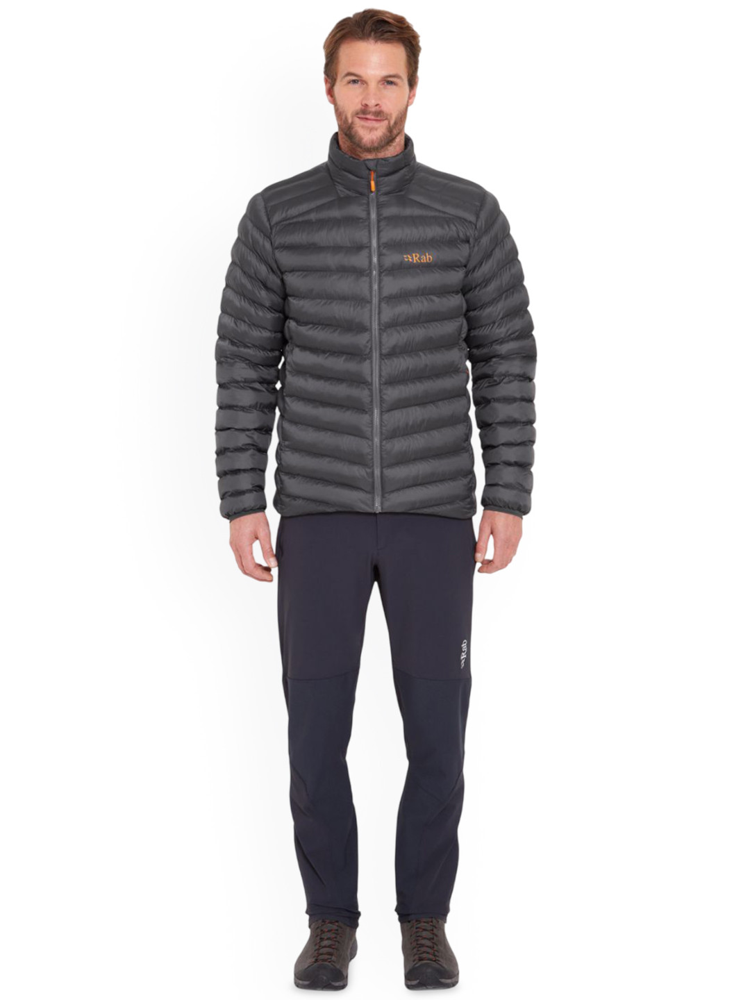 Rab Men Stand Collar Solid Insulator Puffer Jacket