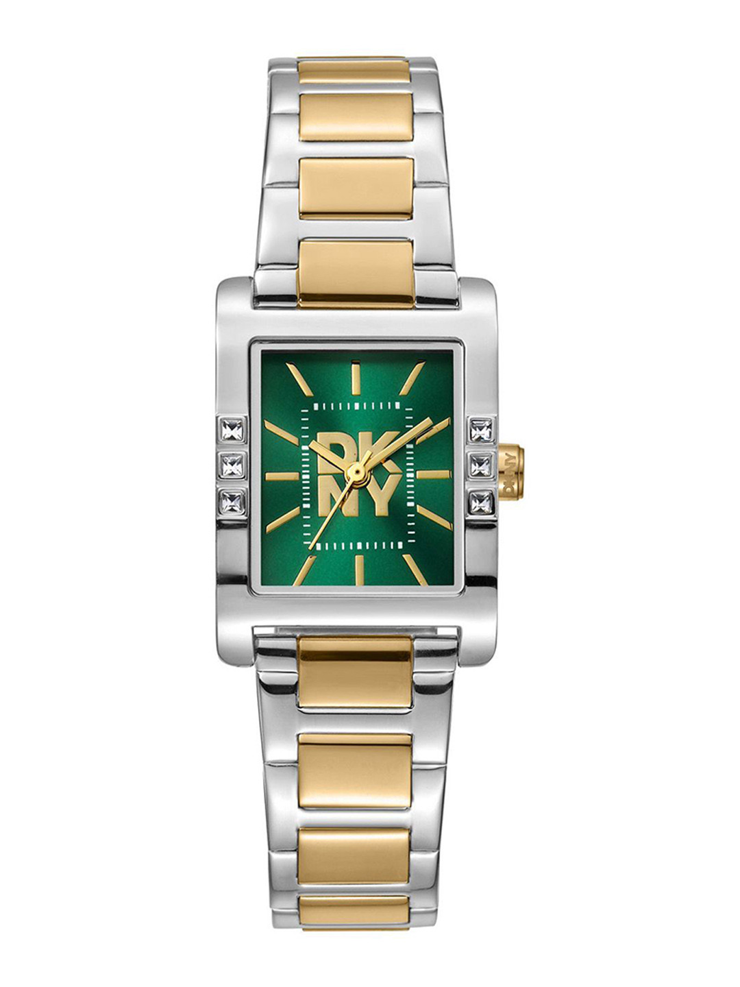 DKNY Westside Glitz Women Rectangular Dial Straps Analogue Watch DK1L008M0085