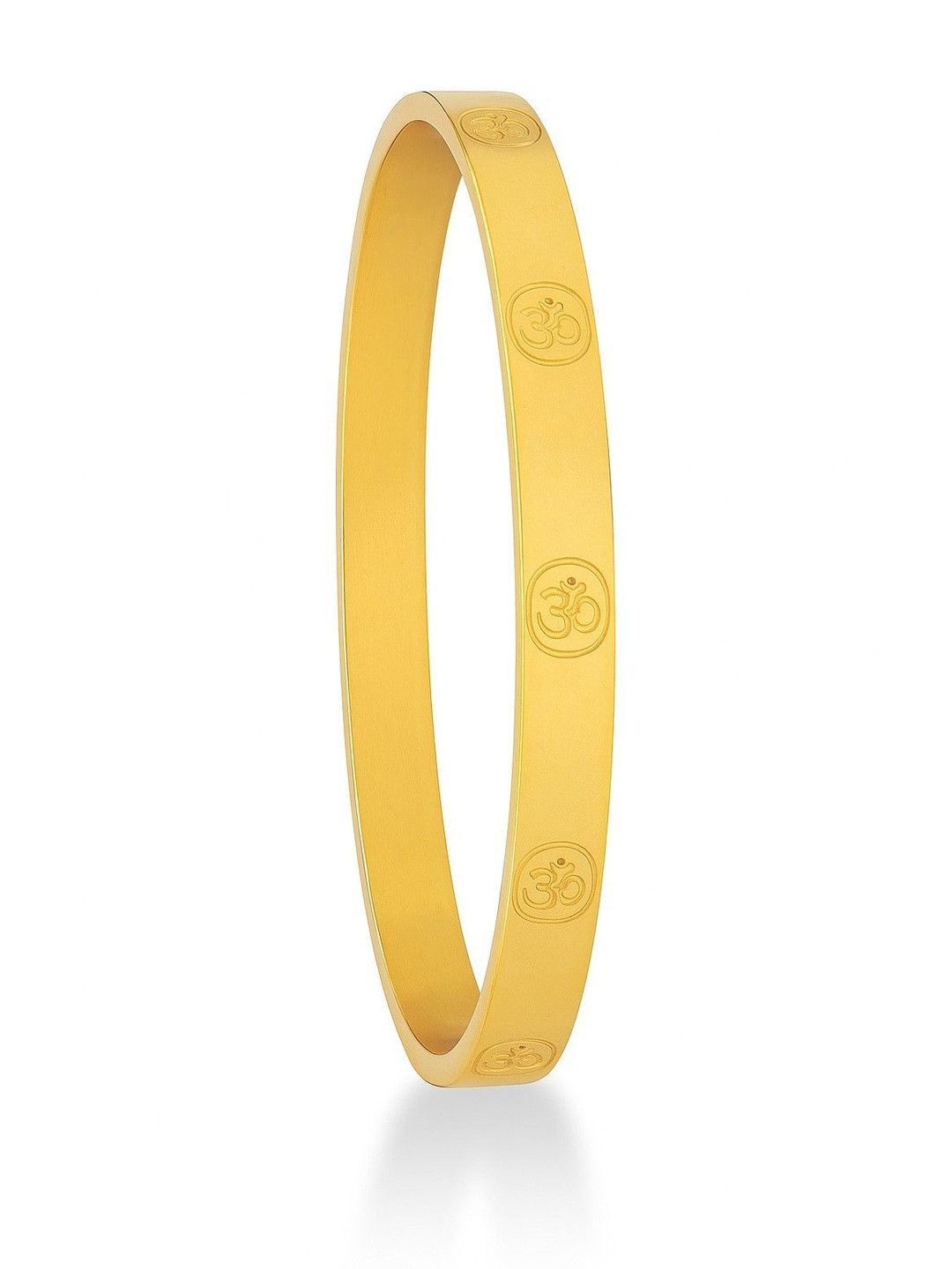 DK CLUB Gold Plated Om Engraved Kada