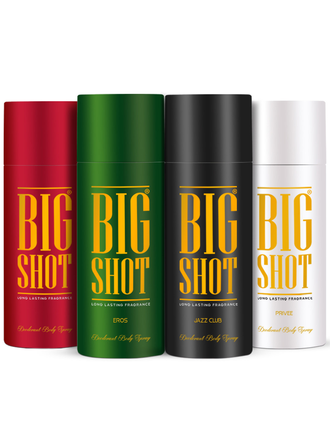 OSCAR Big Shot Set Of 4 Jazz Club, Privee, Eros & Red Long Lasting Deodorant - 150 ml Each