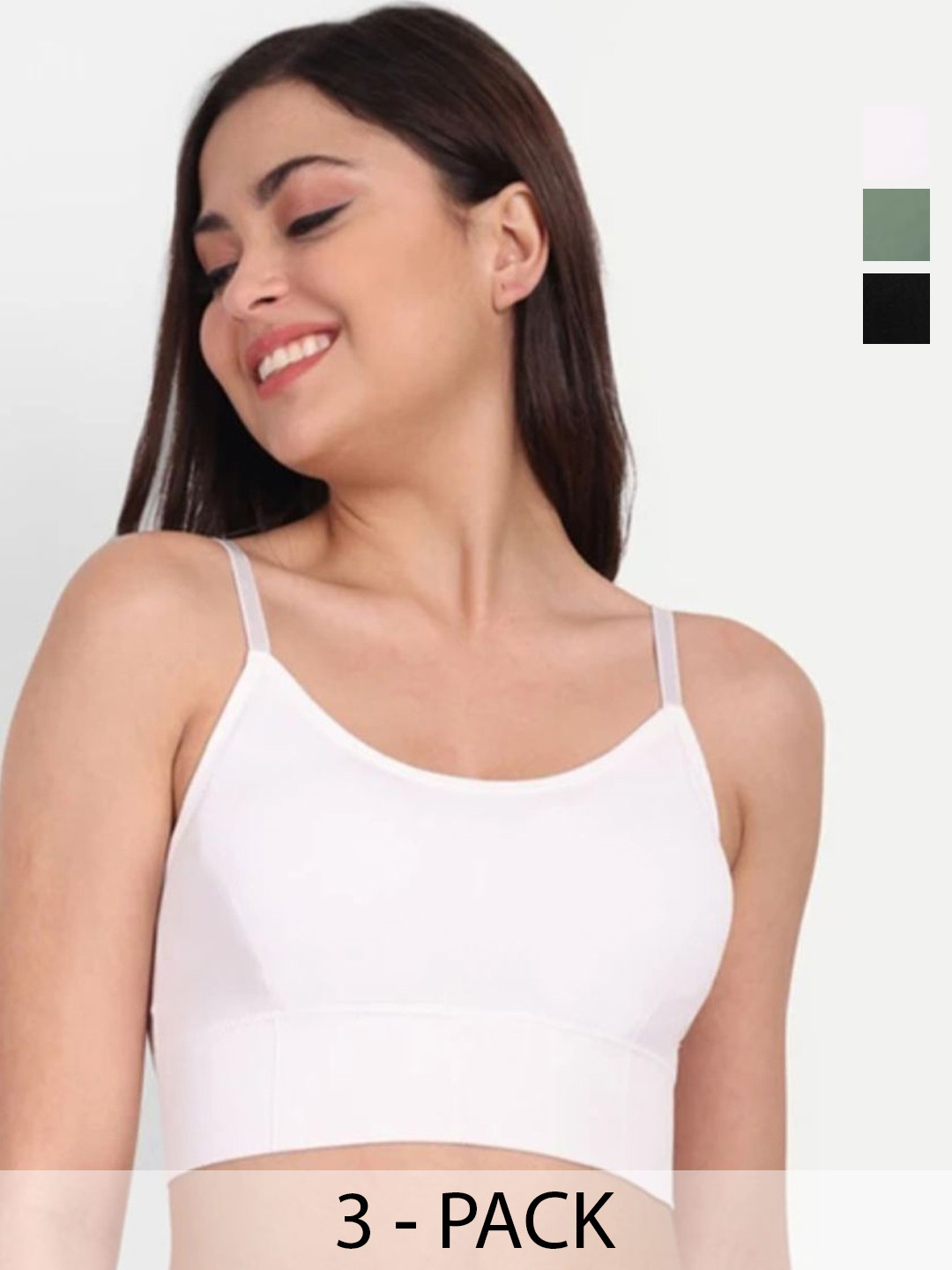 MS.TRADERS.786 Pack Of 3  Full Coverage Dry Fit Workout Bras