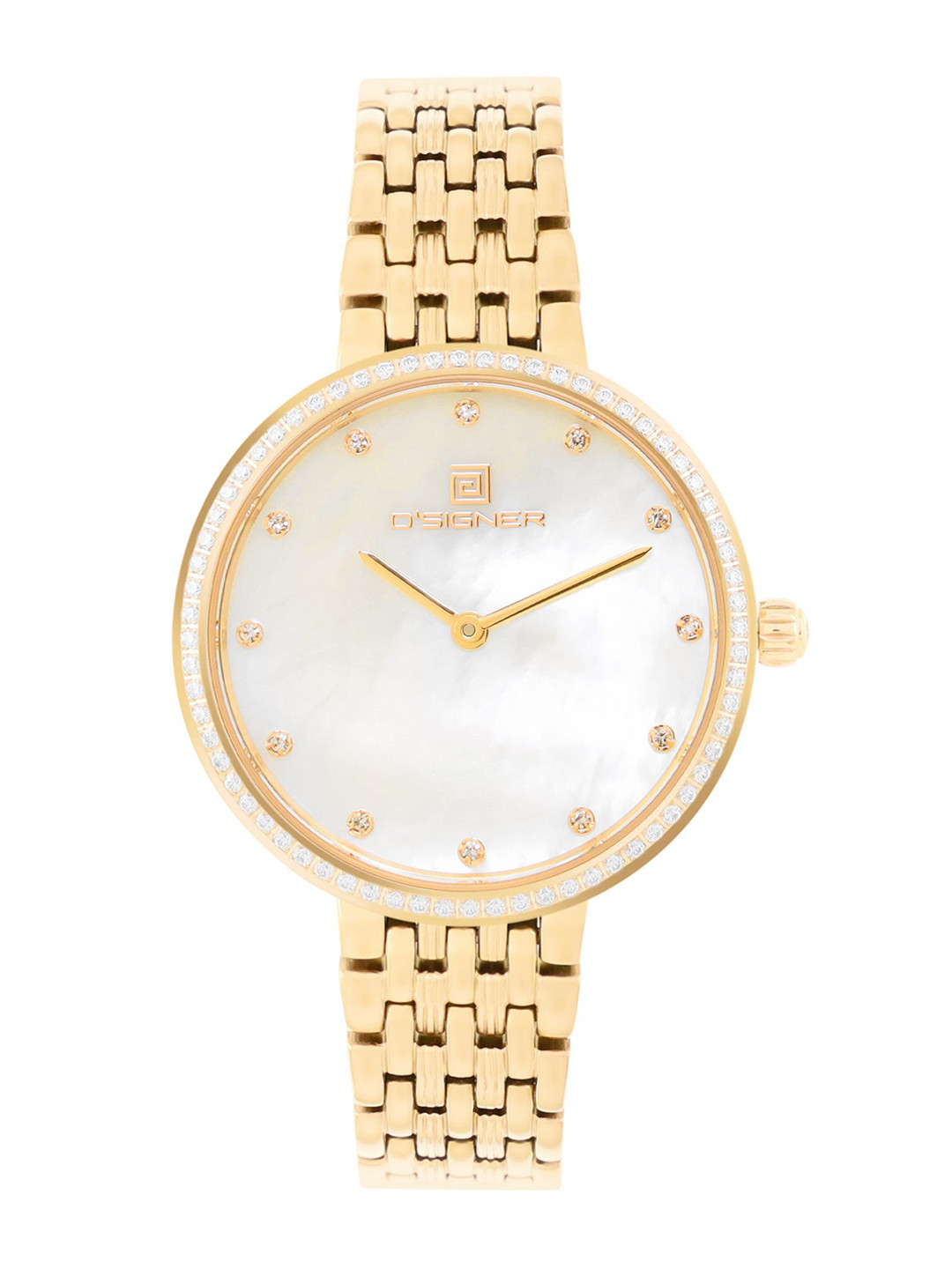 D'SIGNER Women Mother of Pearl Bracelet Style Straps Analogue Watch 852GM.6L