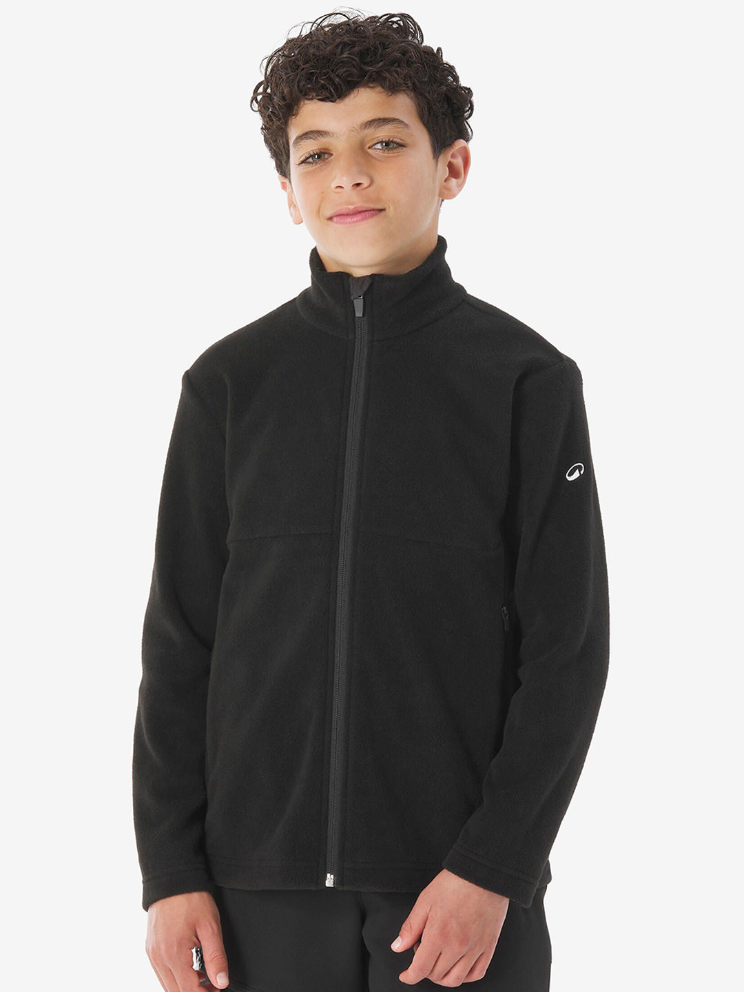 Decathlon QUECHUA Kids Black Hiking Fleece Jacket