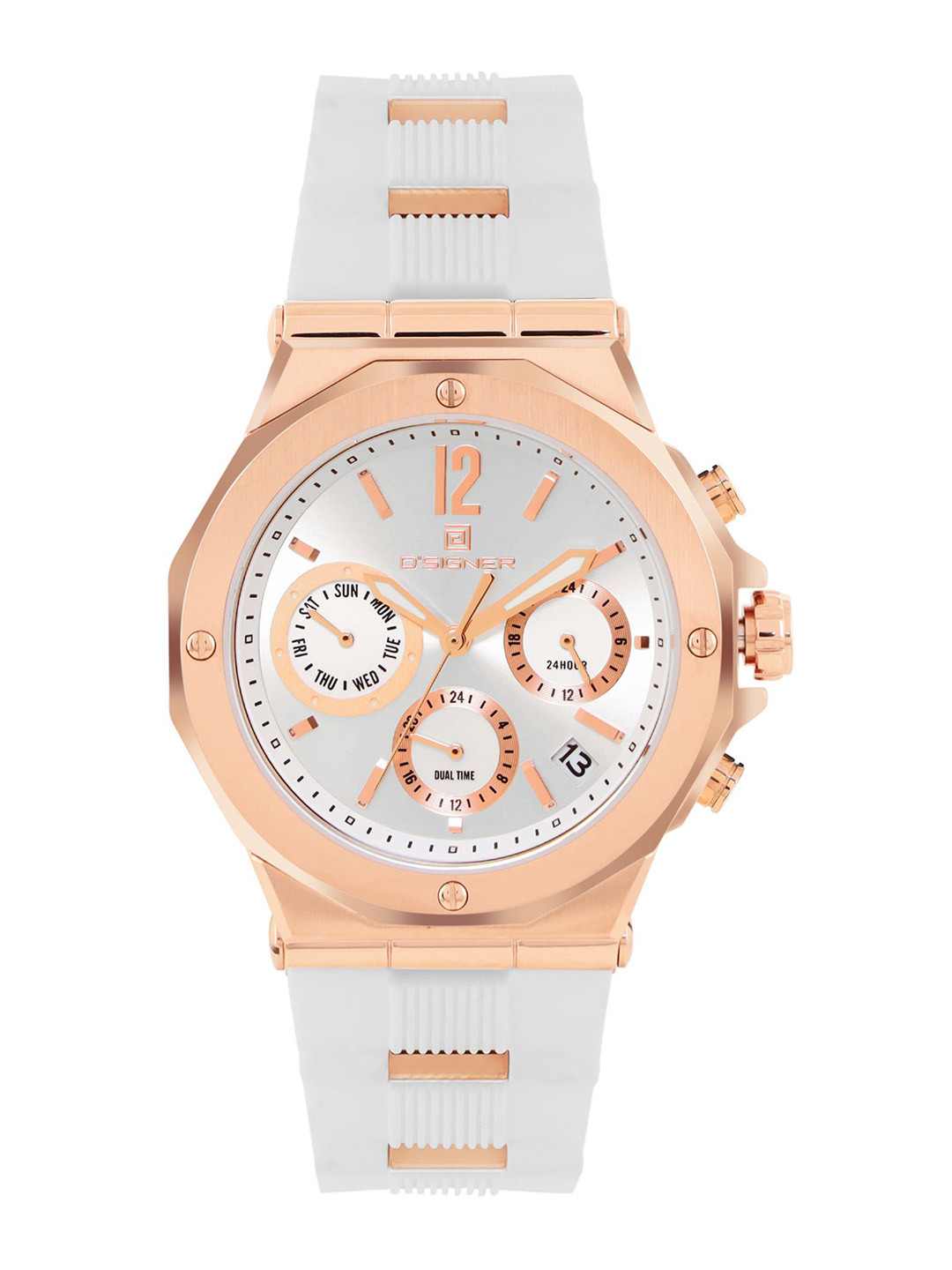 D'SIGNER Women Tang Buckles Embellished Dial & Straps Analogue Watch 850RGFS.2L