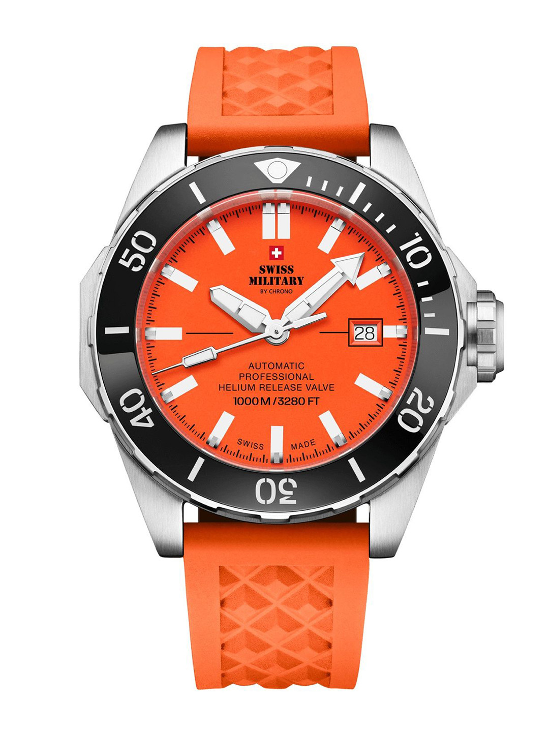 Swiss Military by Chrono Men Textured Dial Analogue Automatic Watch SMA34092.07