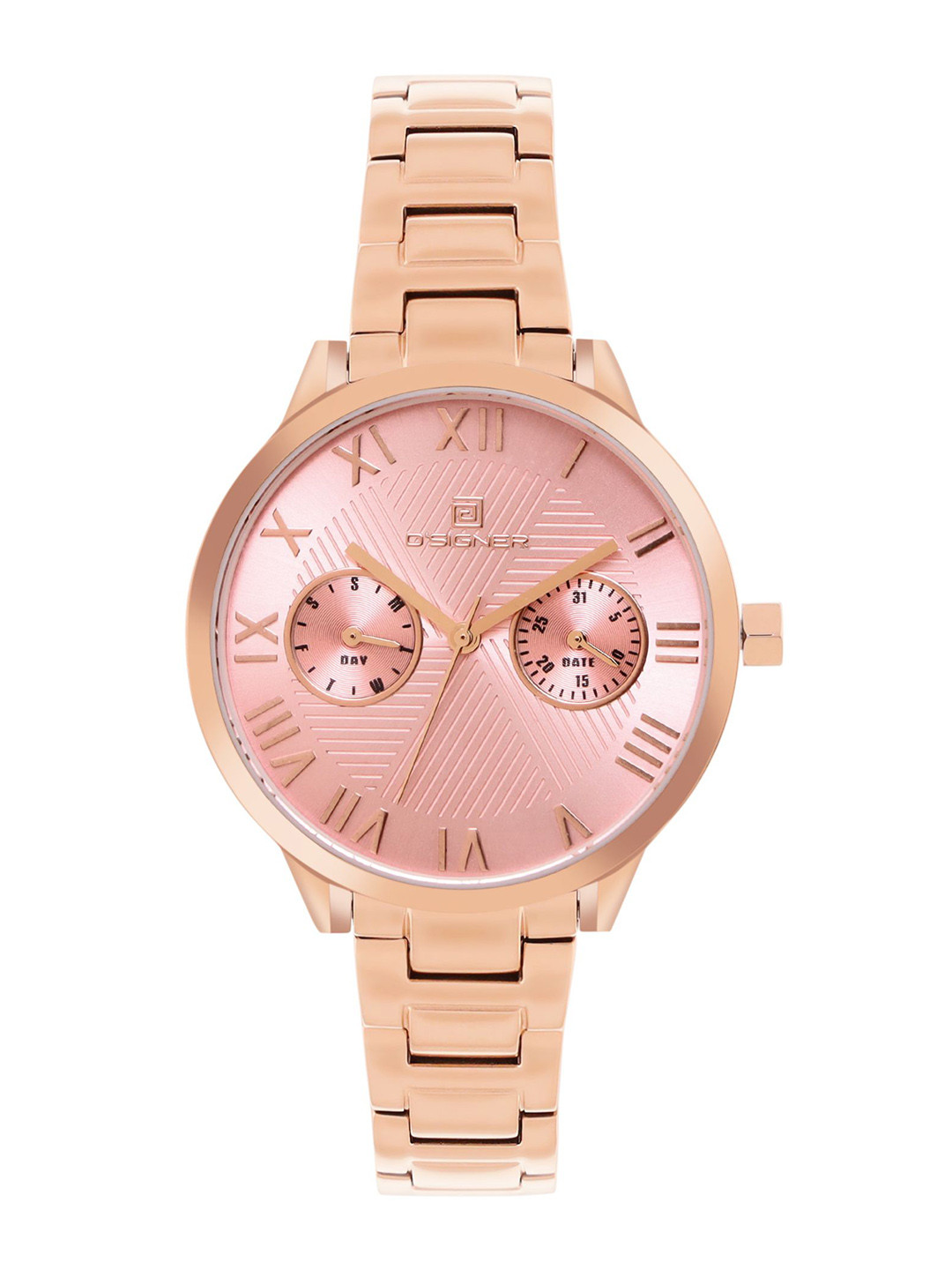 D'SIGNER Women Round Dial & Stainless Steel Straps Analogue Watch 810RGM.11L