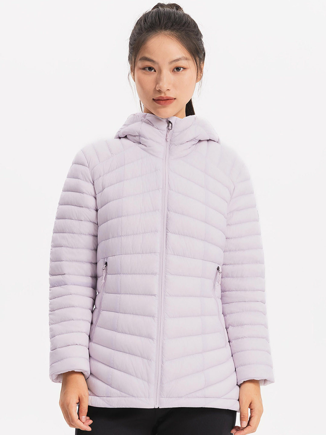 Decathlon FORCLAZ Women Light Purple Down Jacket Upto 0deg C