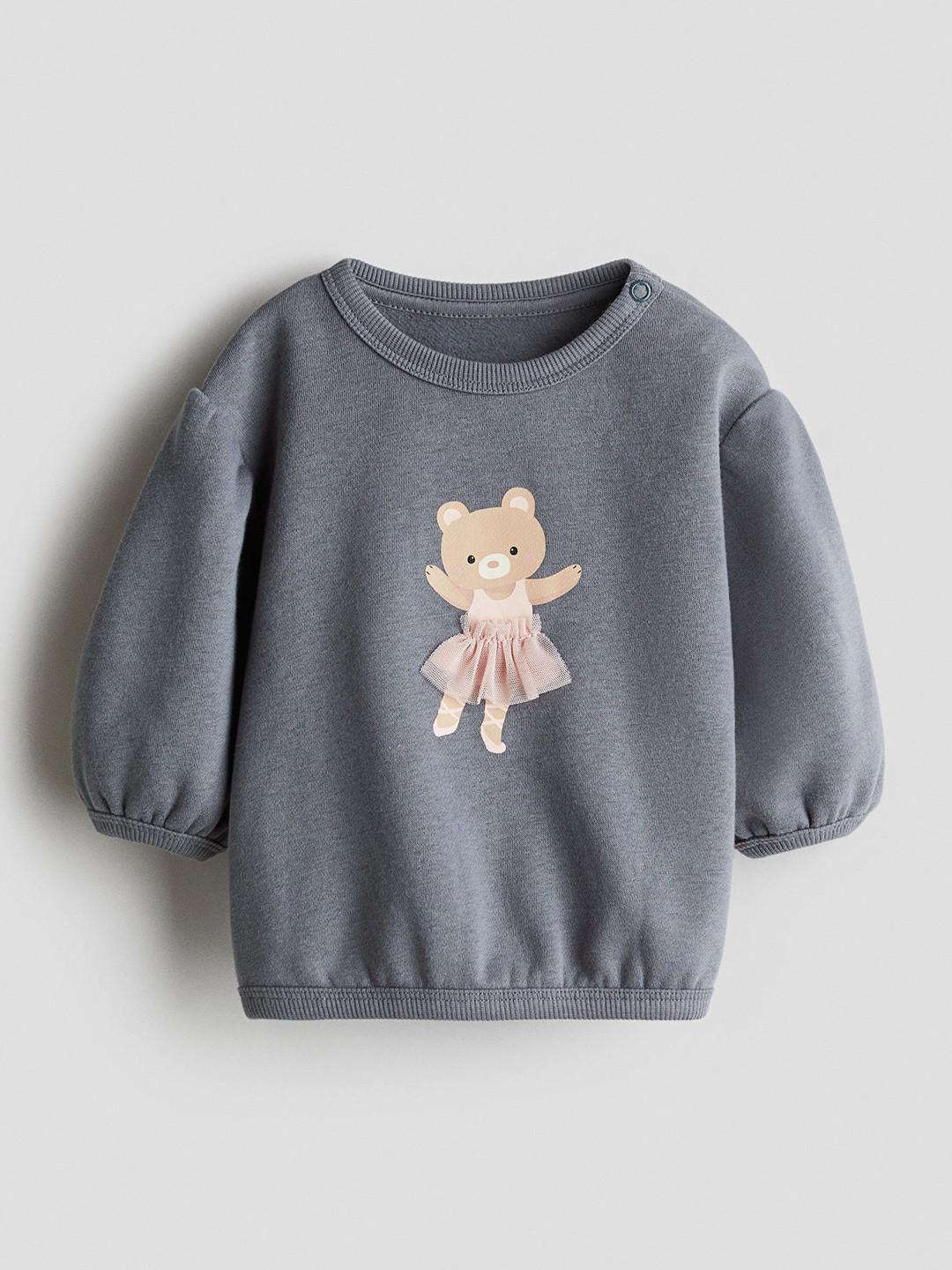 H&M Girls Graphic Printed Motif-detail Sweatshirt