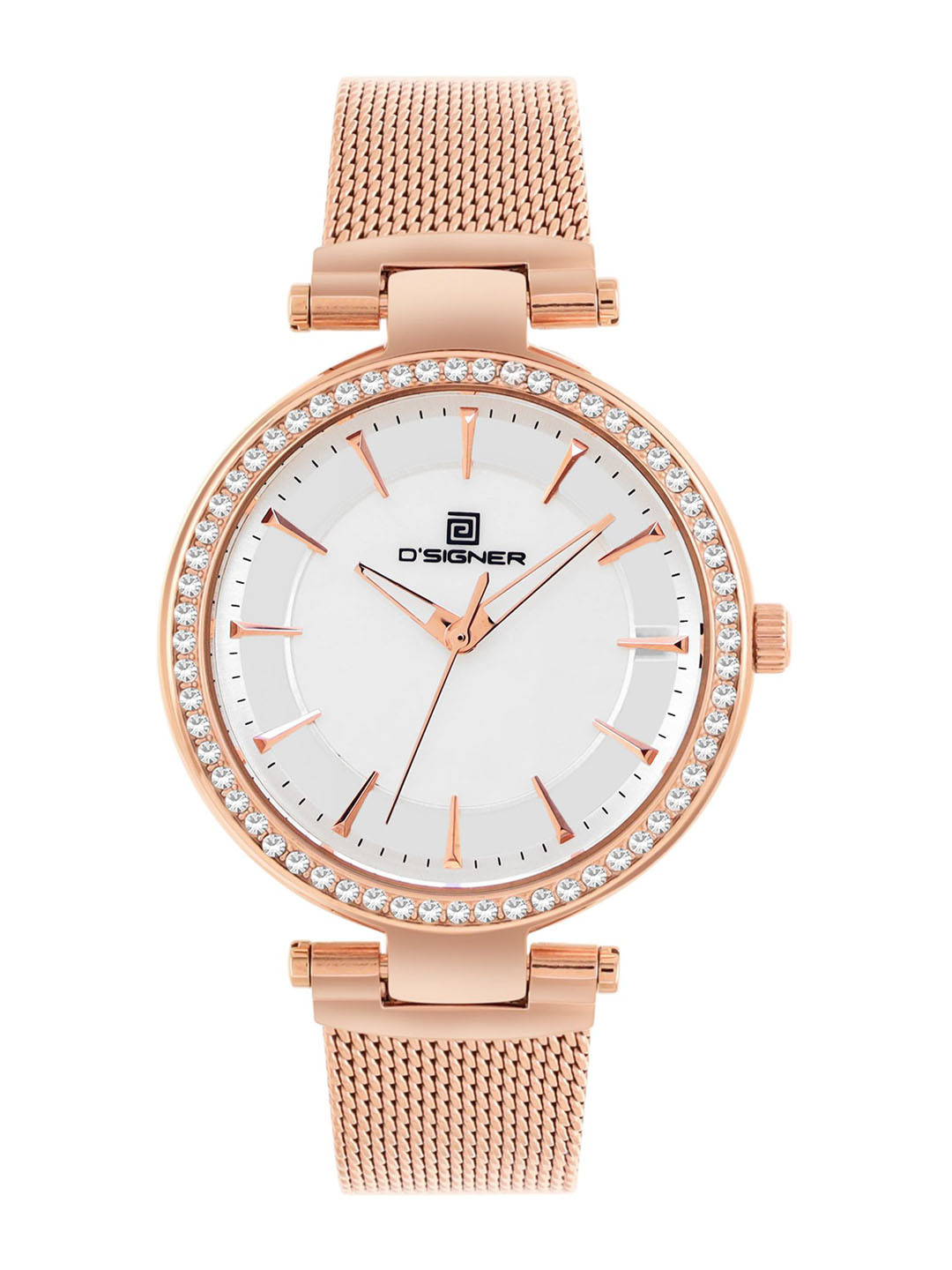 D'SIGNER Women Dial & Stainless Steel Bracelet Style Straps Analogue Watch 835RGM.6L