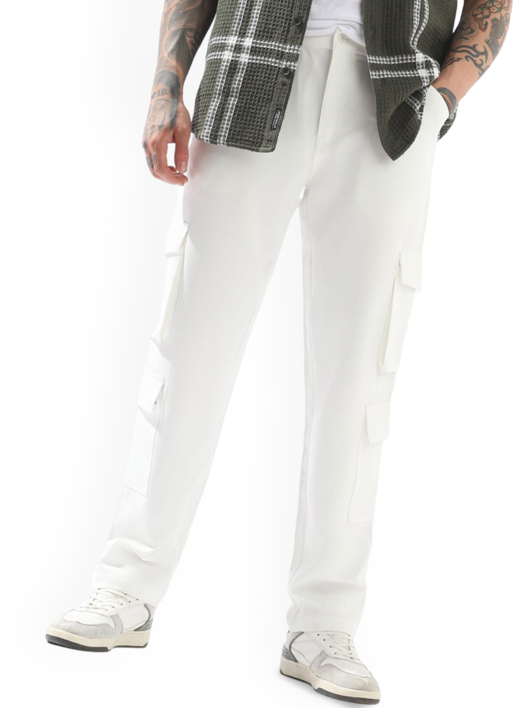 High Star Men Comfort Loose Fit Mid-Rise Korean Pants Trousers