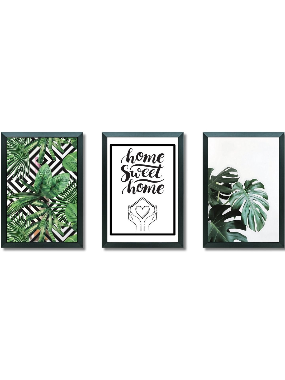 Aisha Decorz Black Set of 3 Piece Wall Wall Art