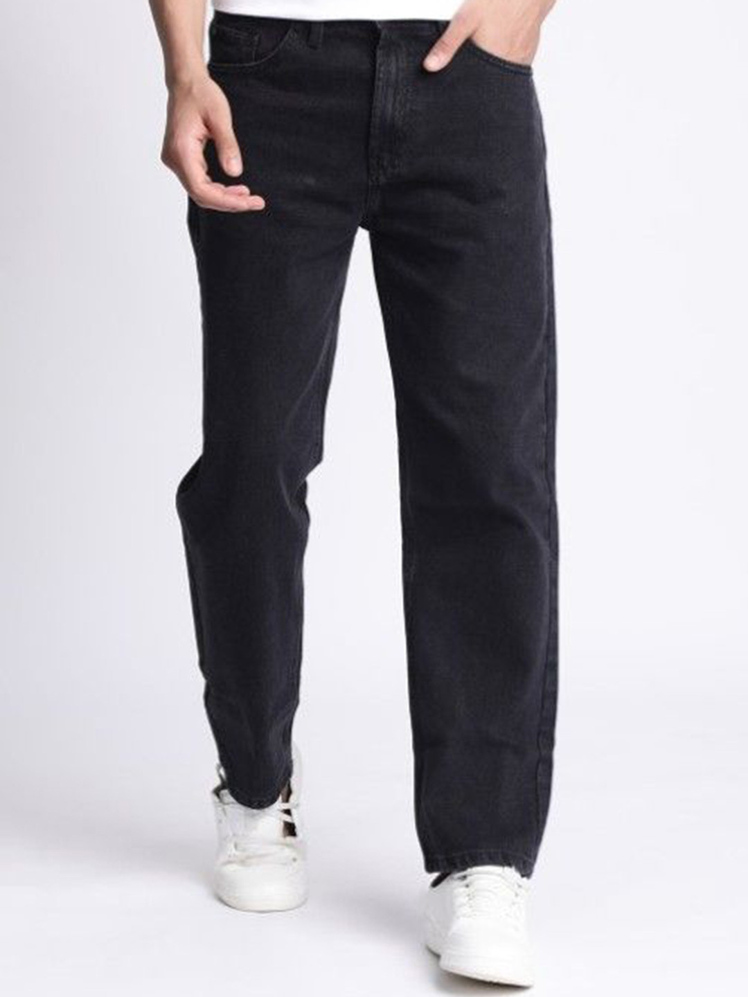 prochain Men Comfort Relaxed Fit Mid-Rise Pure Cotton Jeans