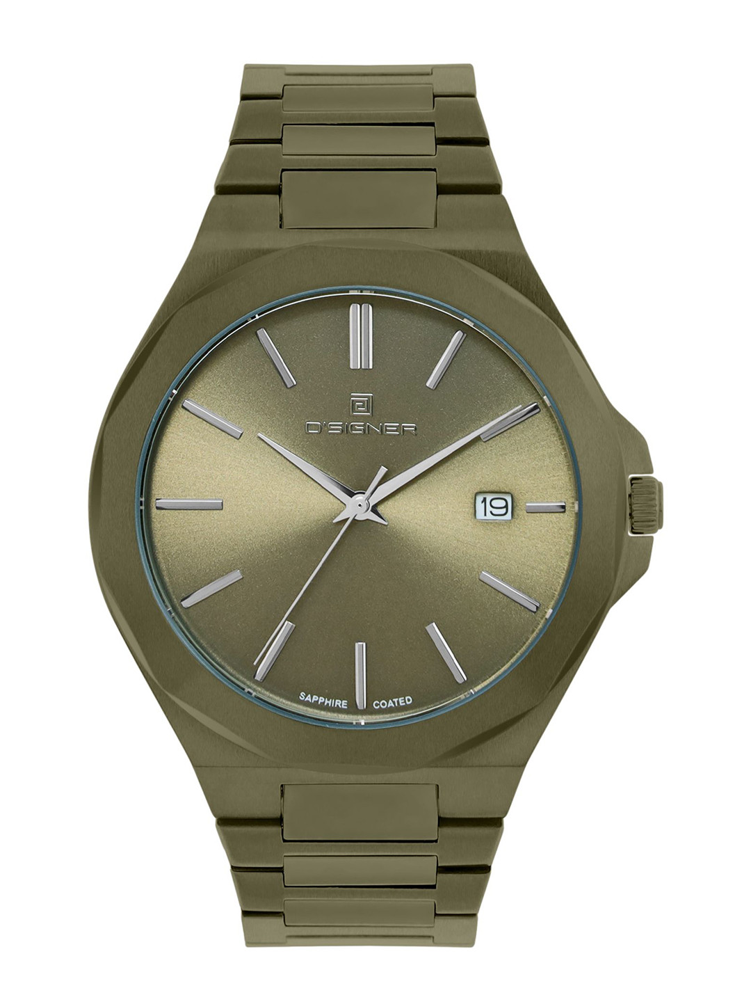 D'SIGNER Men Stainless Steel Bracelet Style Straps Analogue Watch 843GRNM.16G