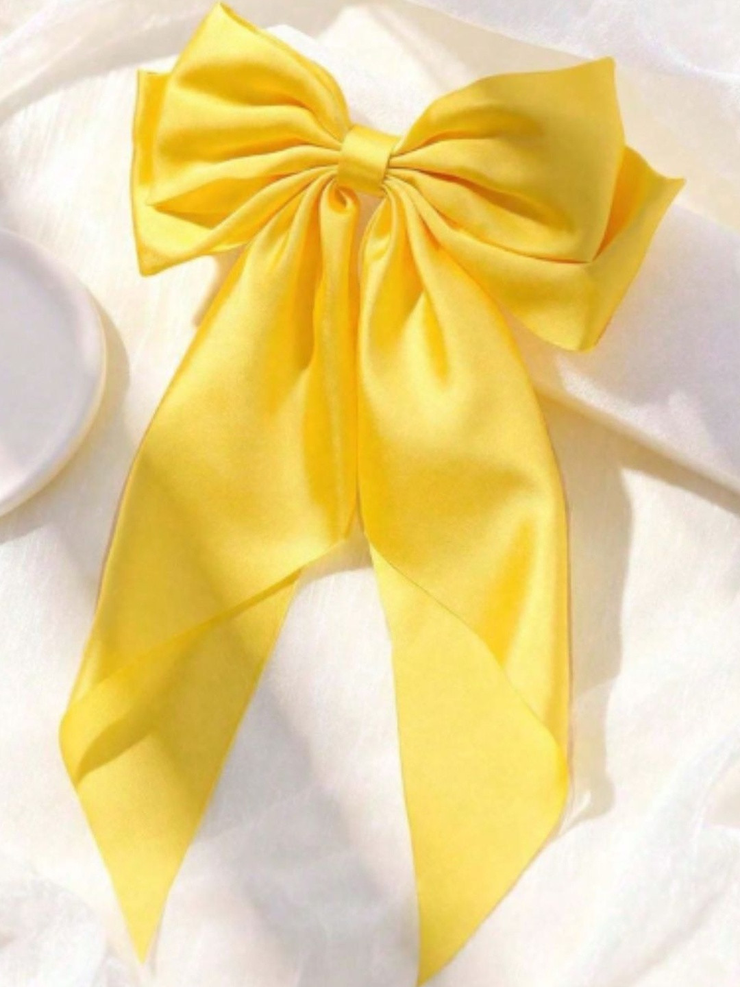 Rovlina Women Set of 1 Satin Hair Bow Hair Accessory