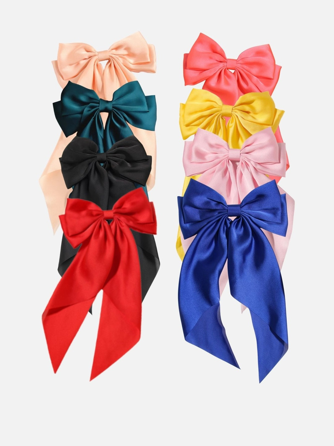 Rovlina Women Pack of 8 Hair Bow Clips