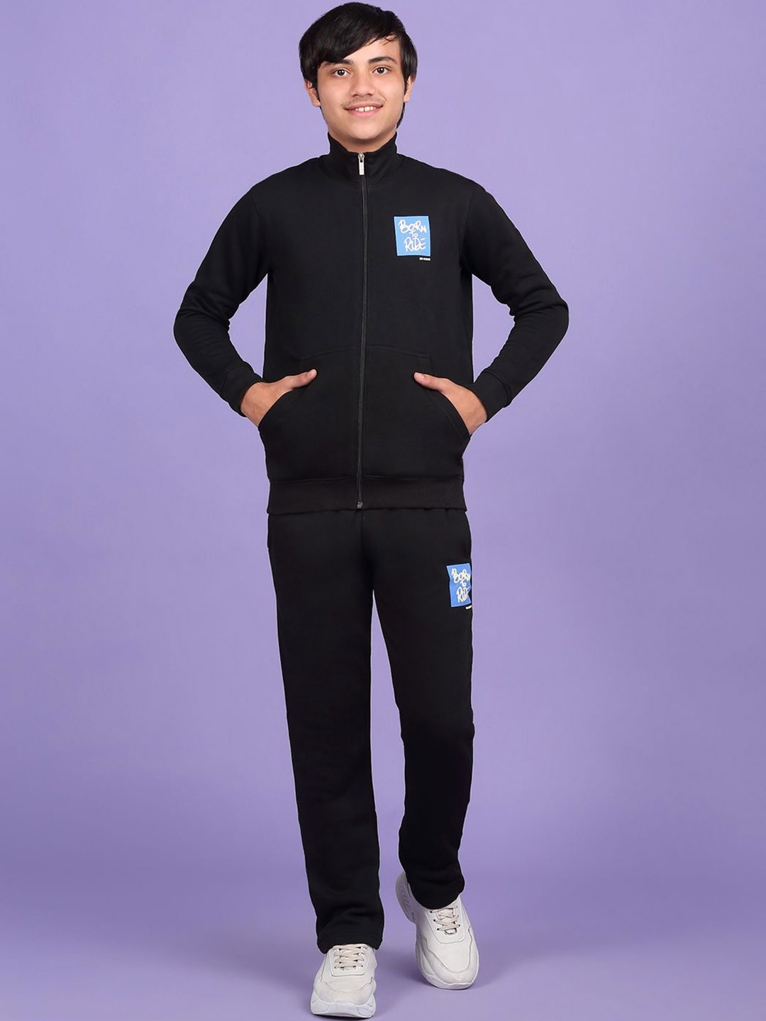 Sweet Dreams Boys Jacket & Tack Pant Track Suit with Printed Detail