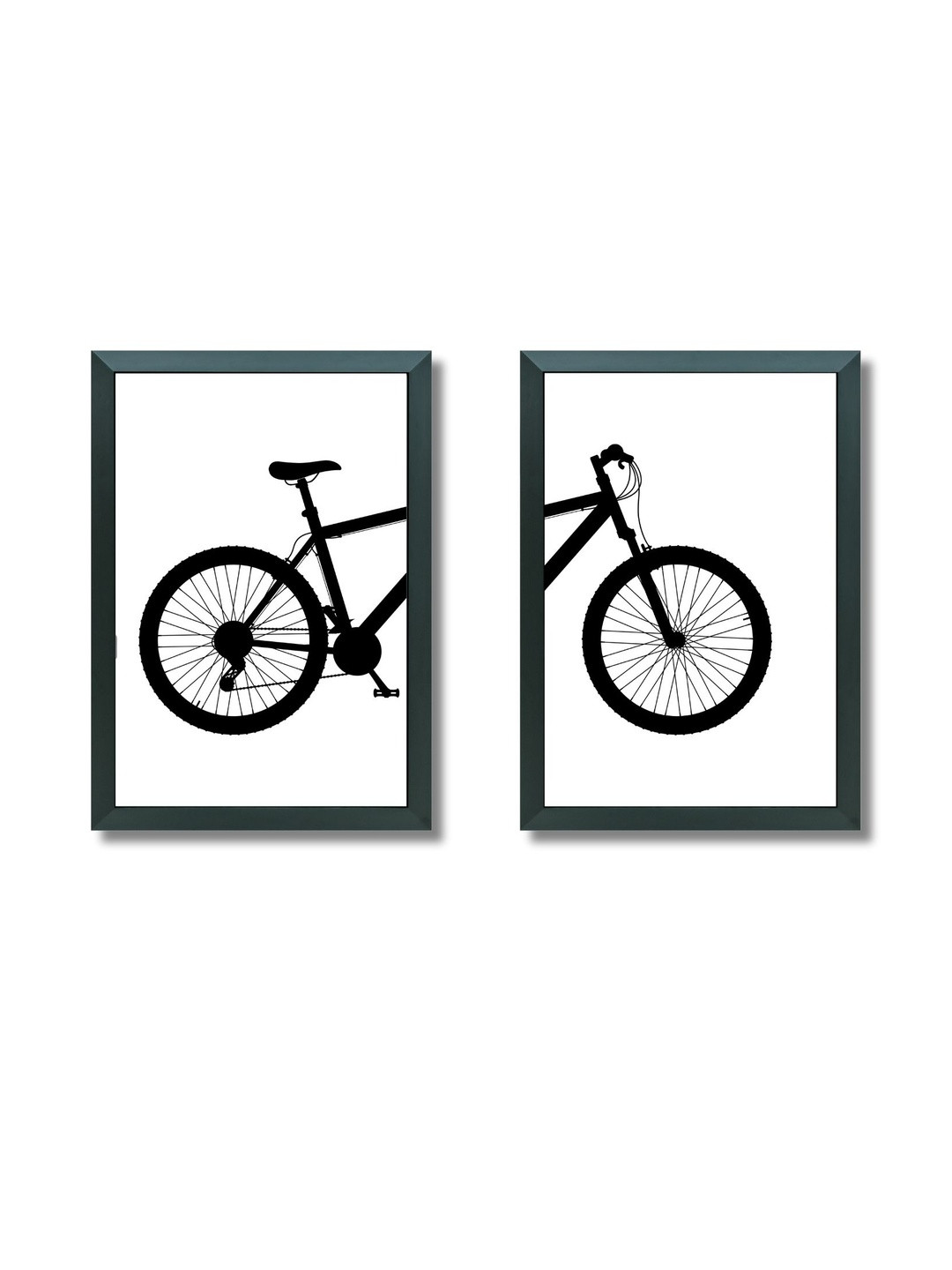 Aisha Decorz Set of 2 Bicycle Wall Paintings