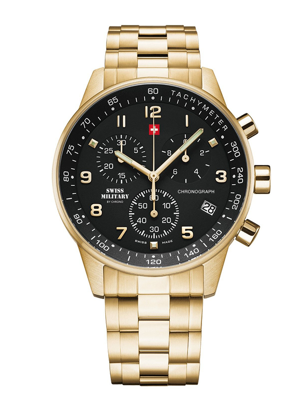 Swiss Military by Chrono Men Minimalist Chronograph Analogue Watch SM34012.12