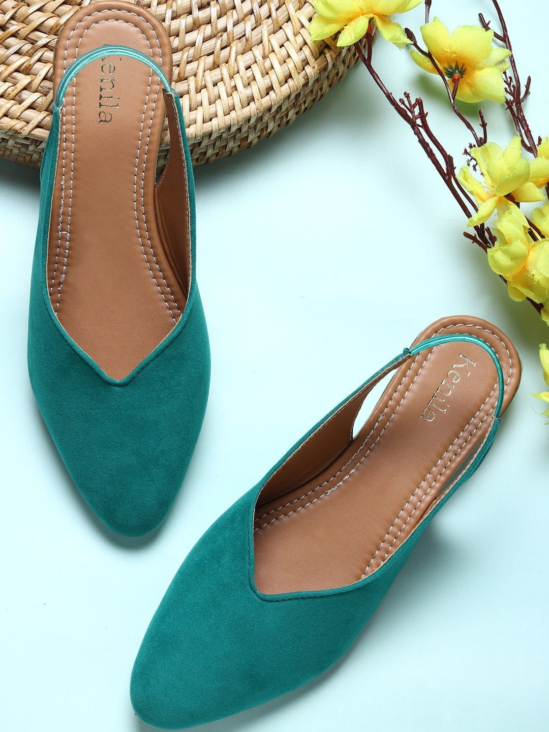 Kenila Women Printed Slip-On Flip Flops